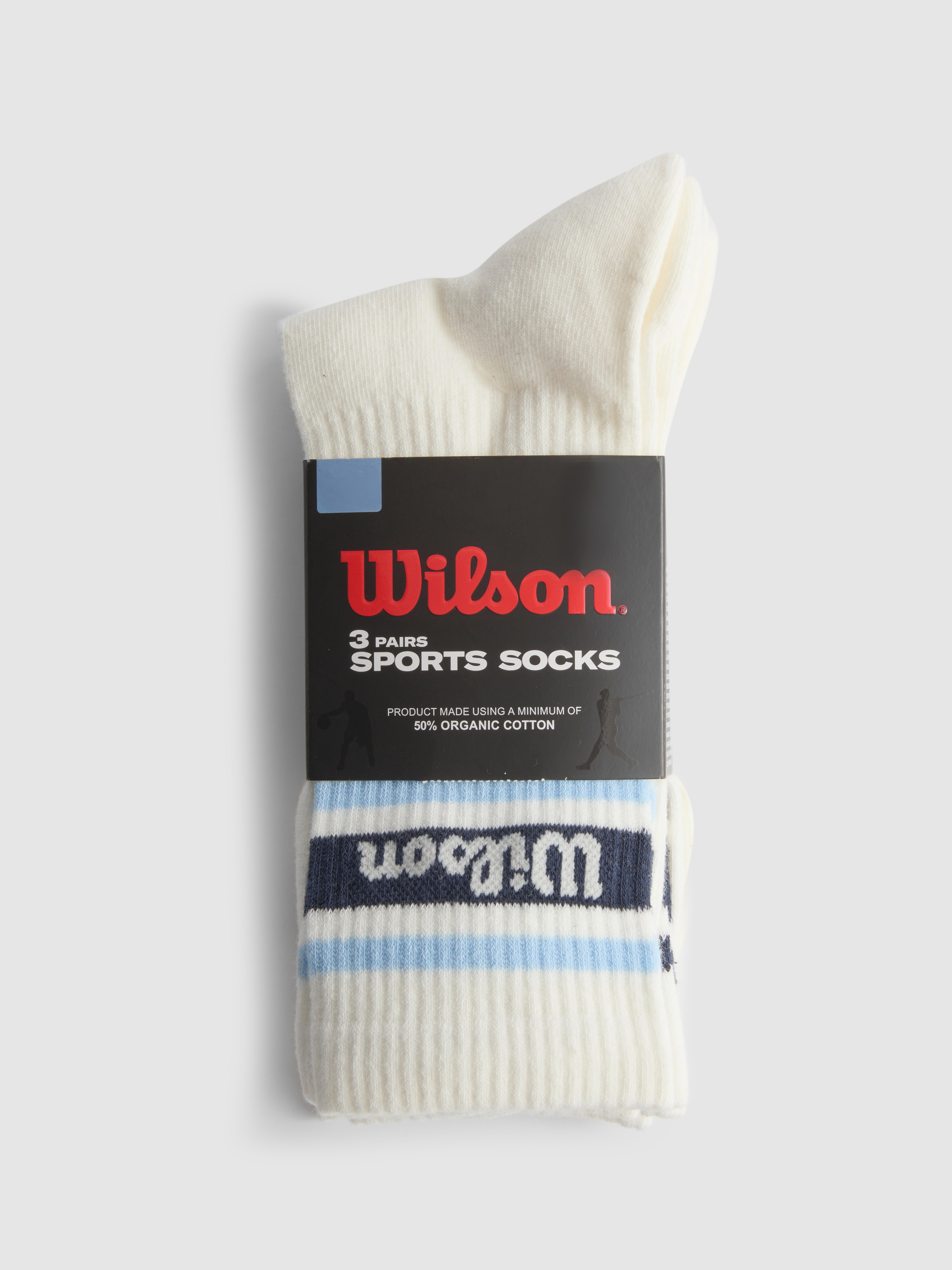 3pk Wilson Sports socks