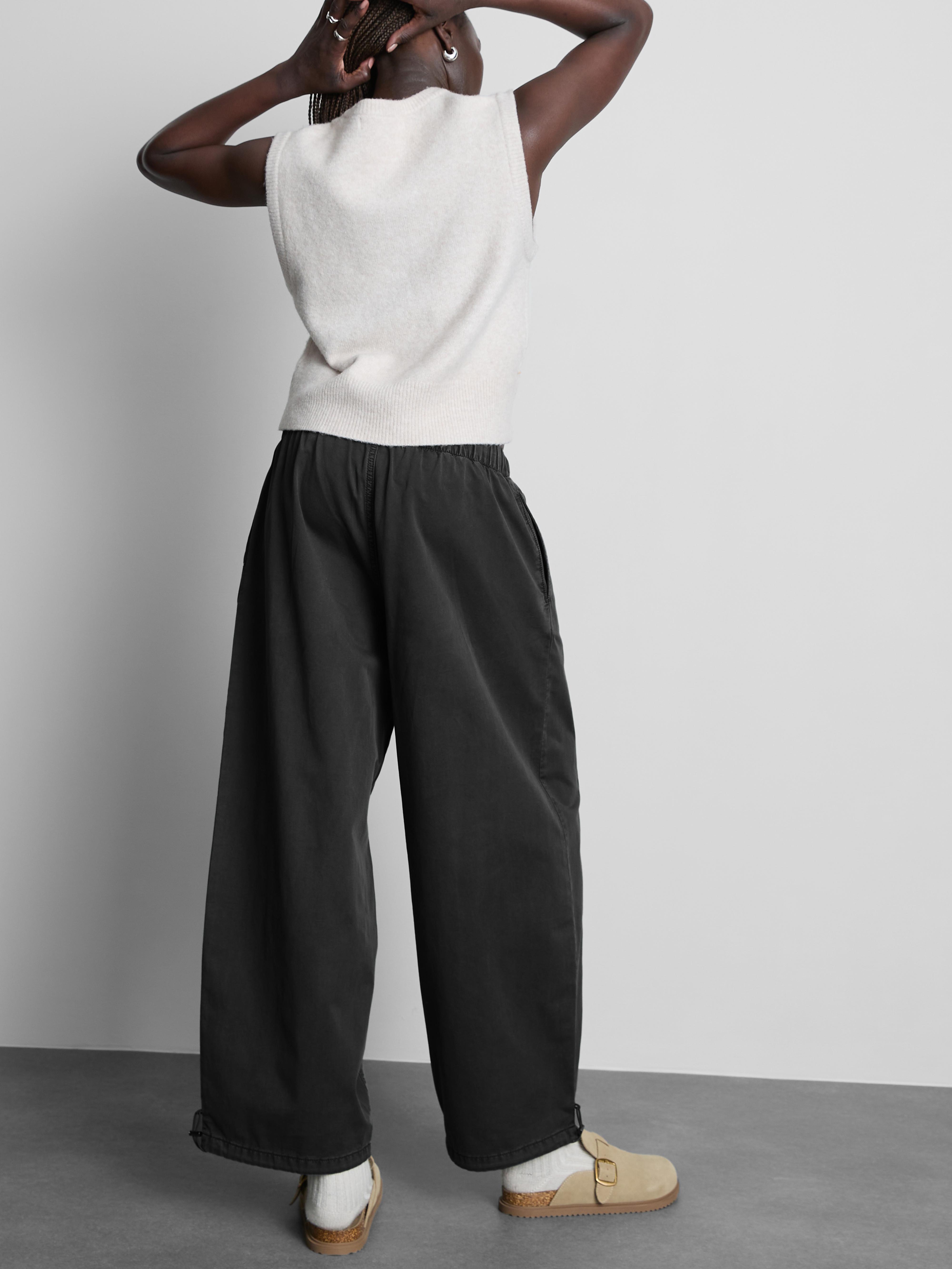 Pantalon large utilitaire à coutures