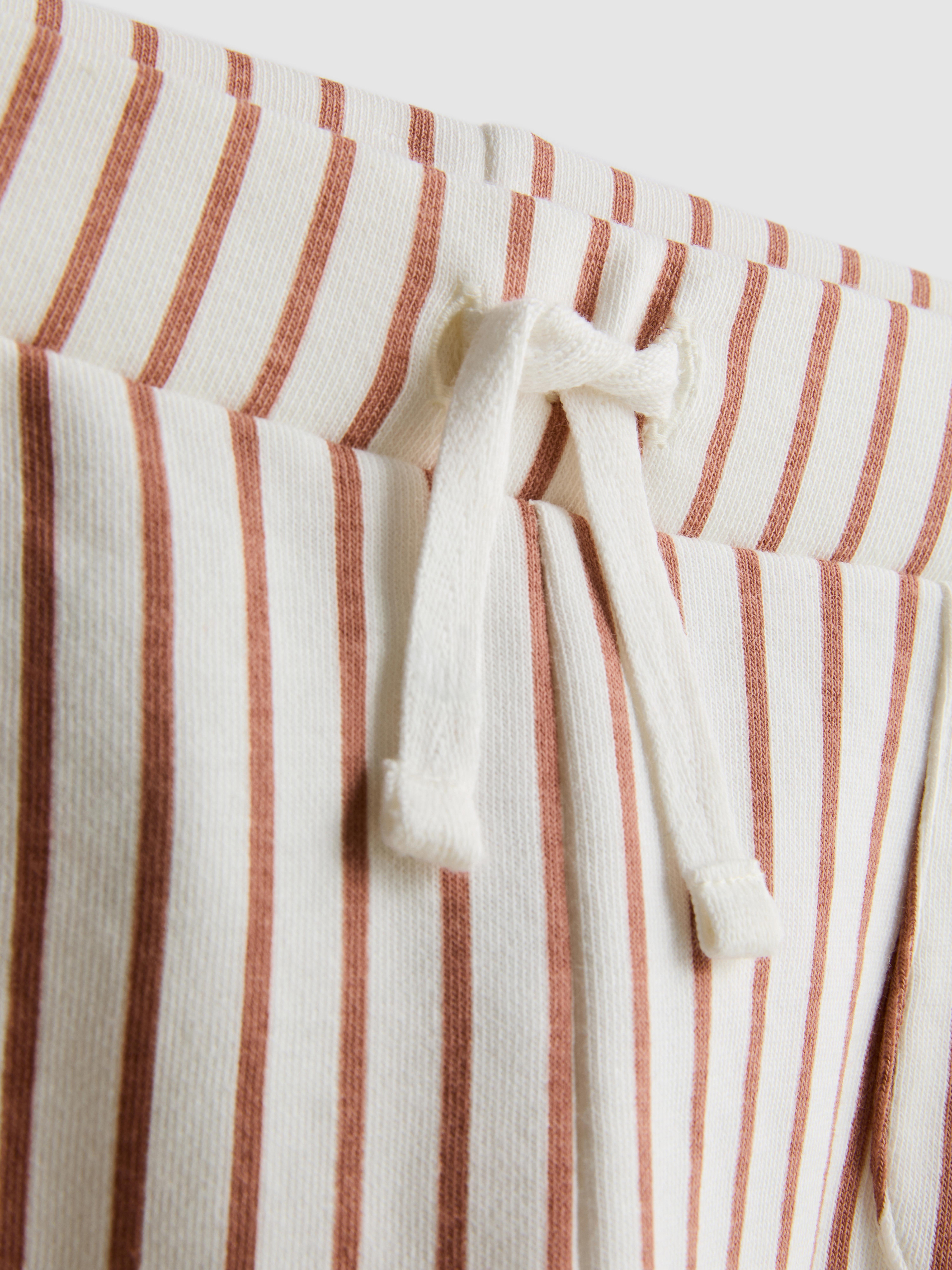 Baby Boys Terracotta 0-36mths | Hoodie and Stripe Joggers Set