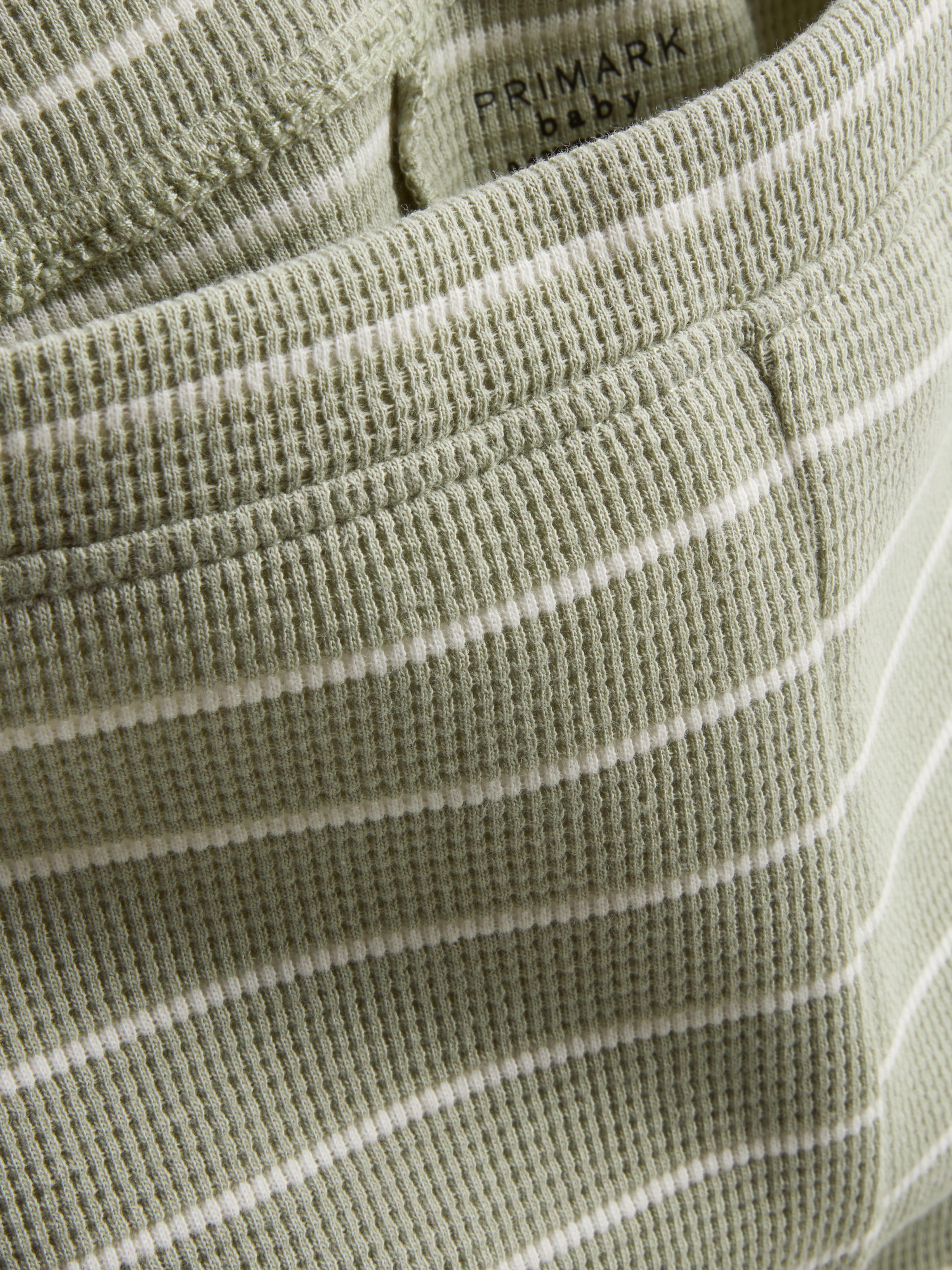 0-36mths | Waffle Textured Henley Top and Leggings Set