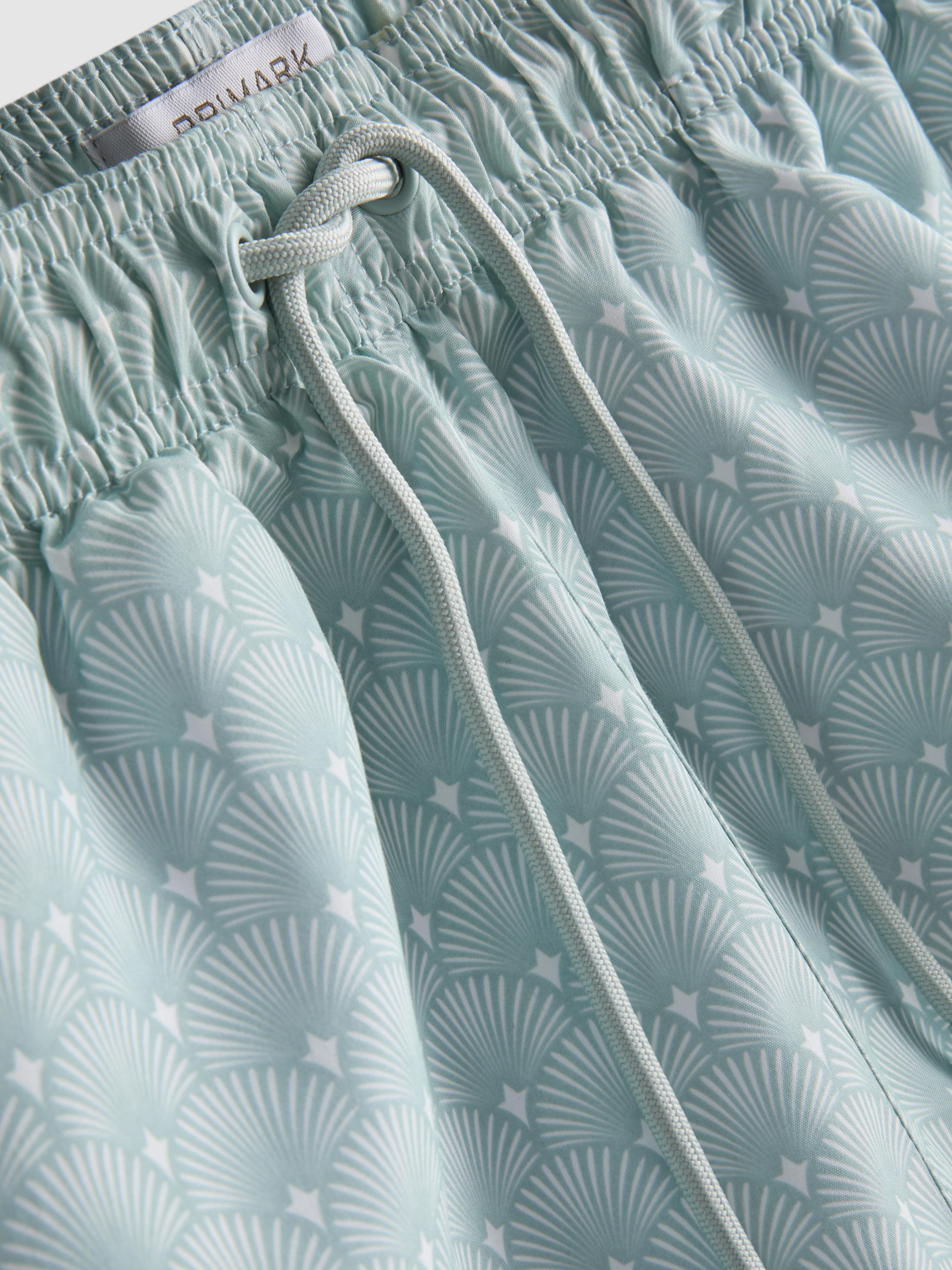 Geometric Fan Swimming Shorts