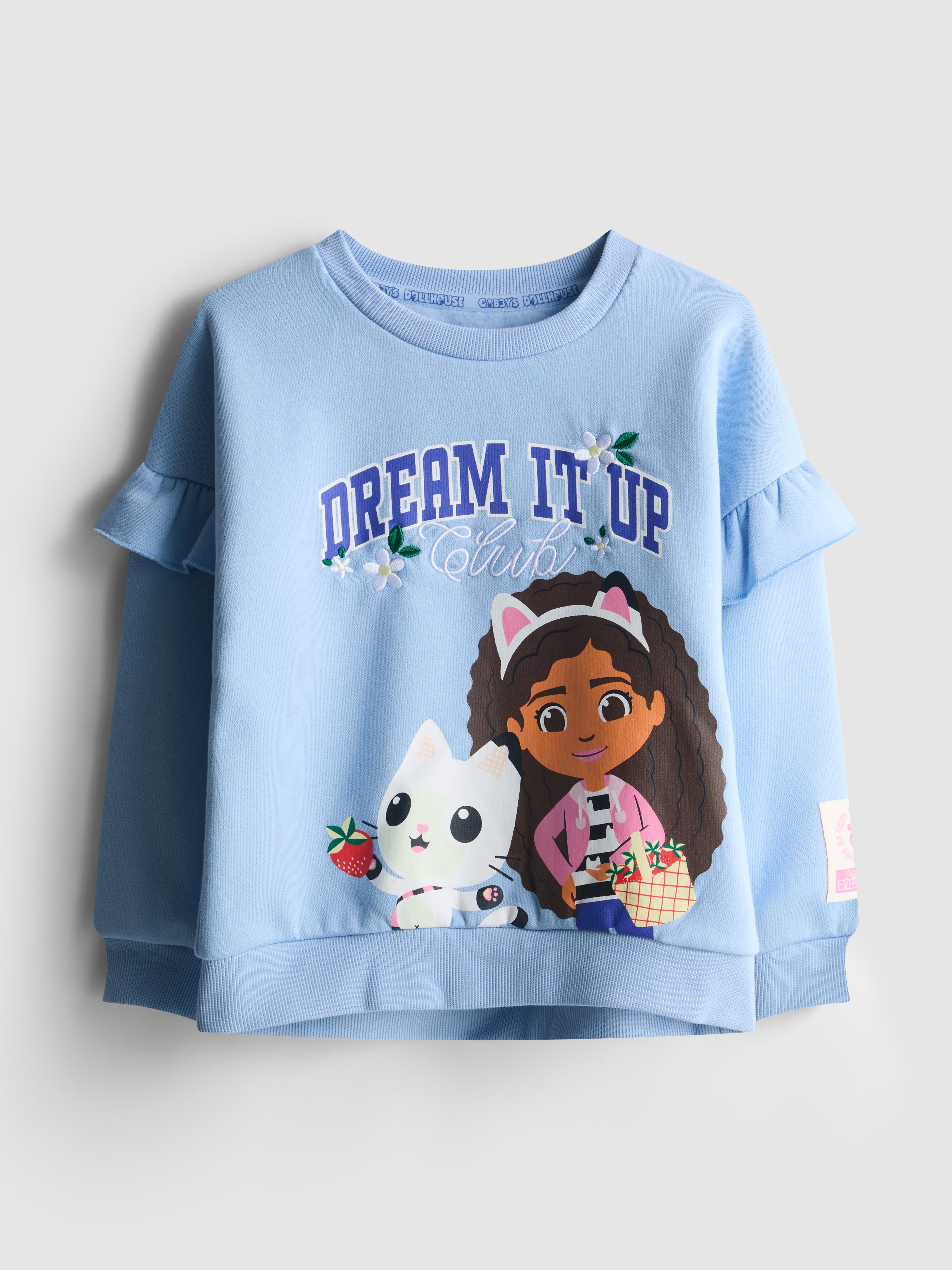 1.5-8yrs | Gabby’s Dollhouse Ruffle Sweatshirt