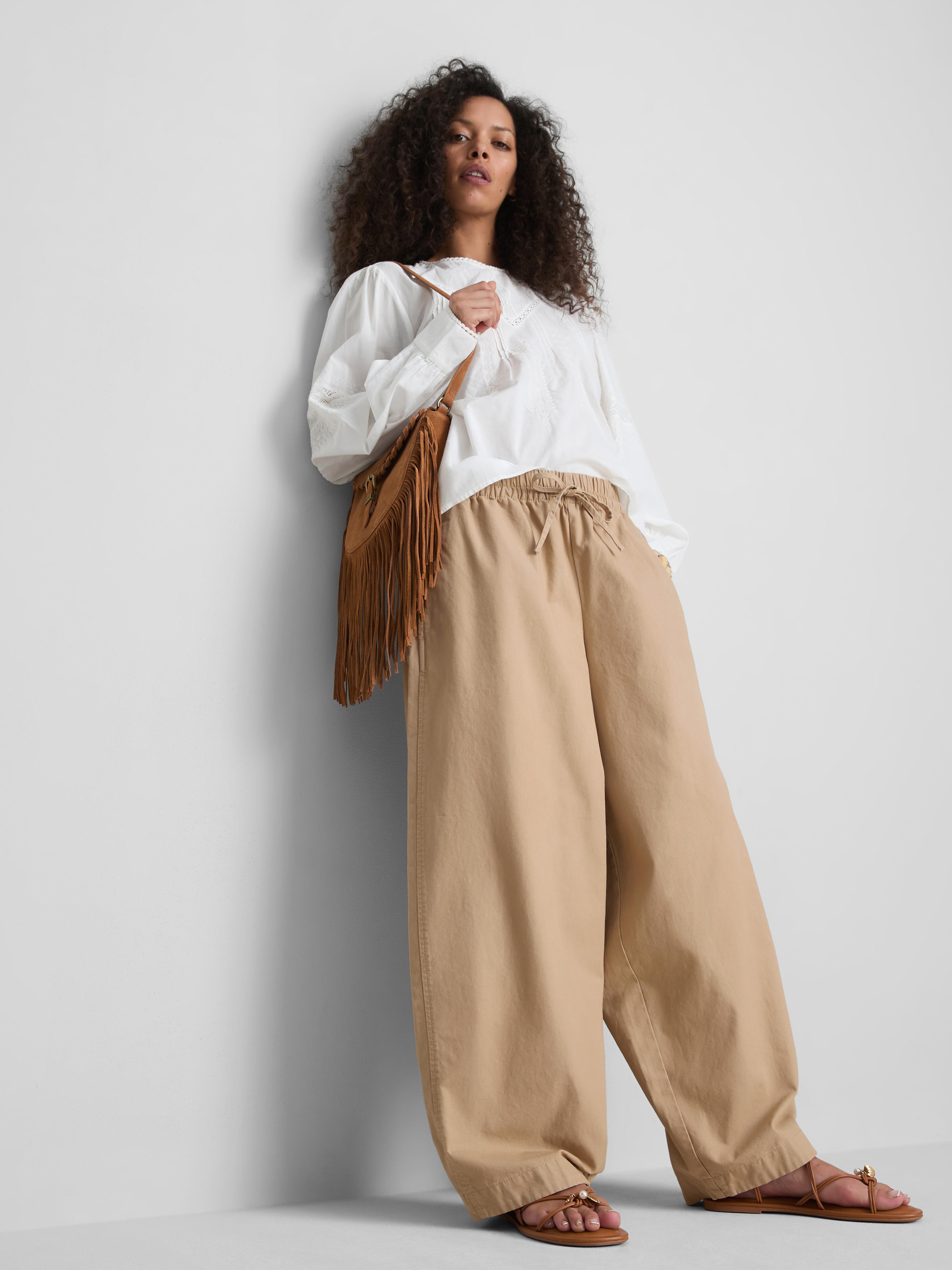 Pantaloni barrel casual