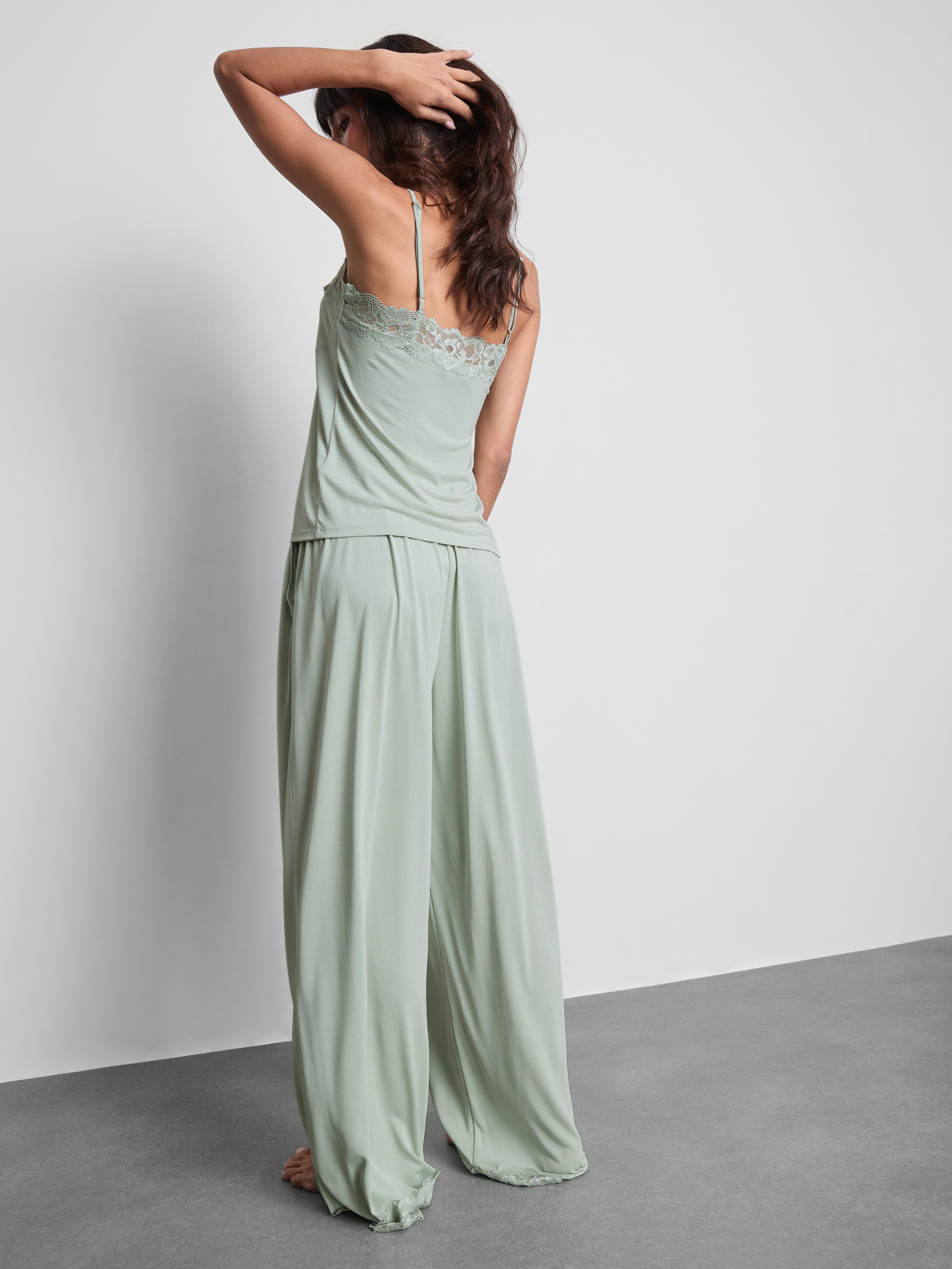 Modal Rich Lace Trim Cami Top