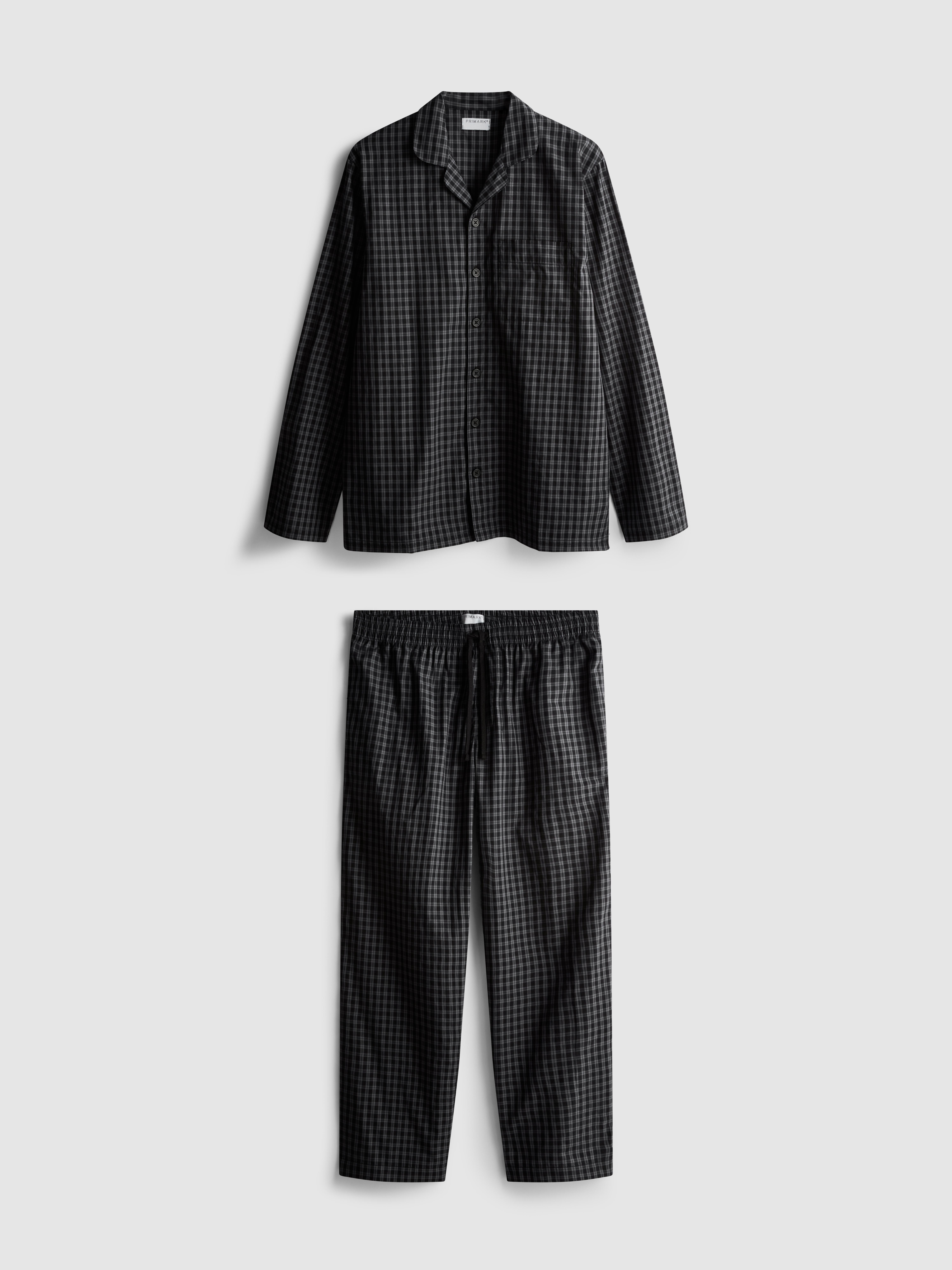 Check Poplin Long Pyjamas