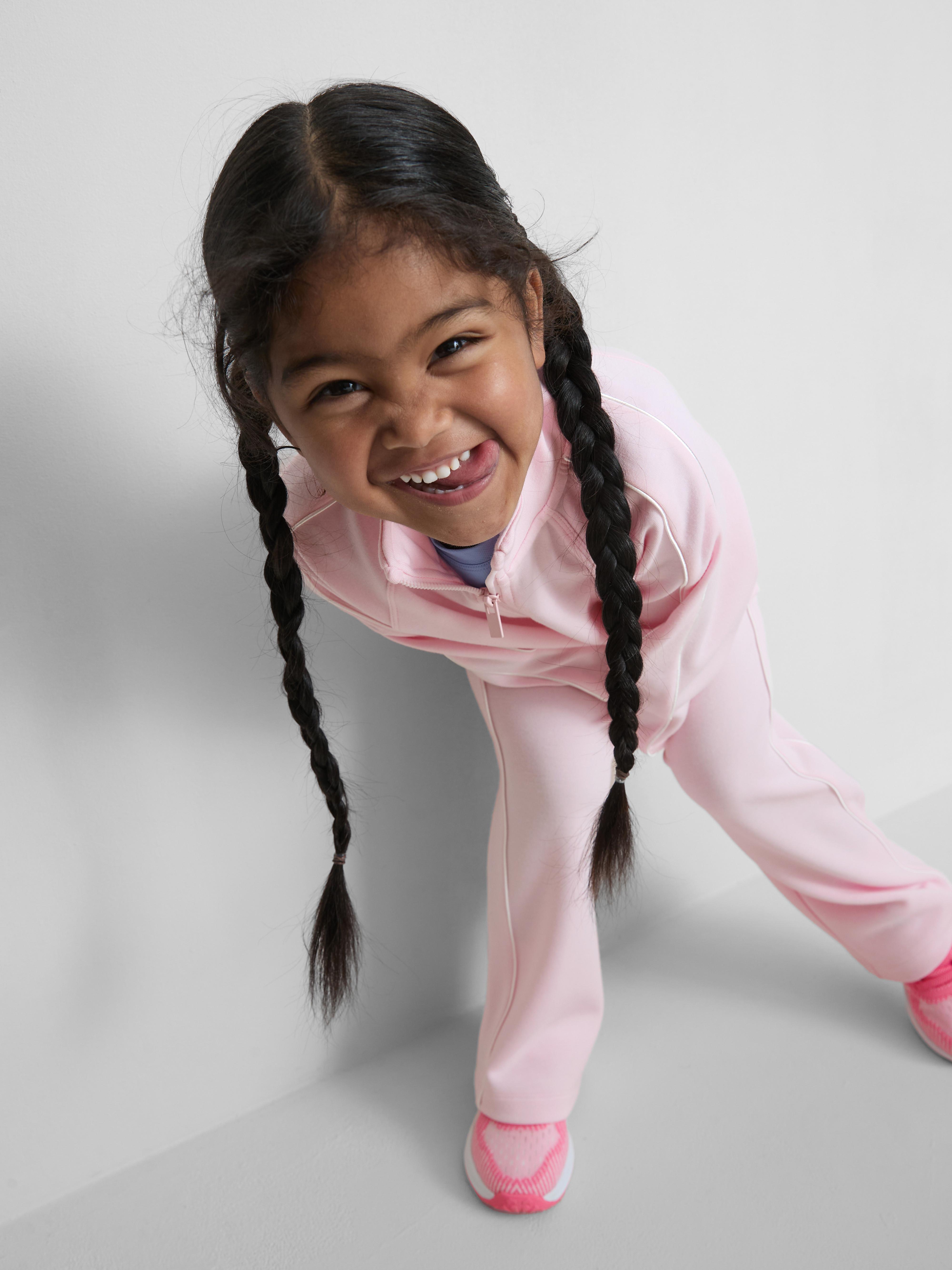 Girls Pink 1.5-8yrs | Half-Zip Sweatshirt
