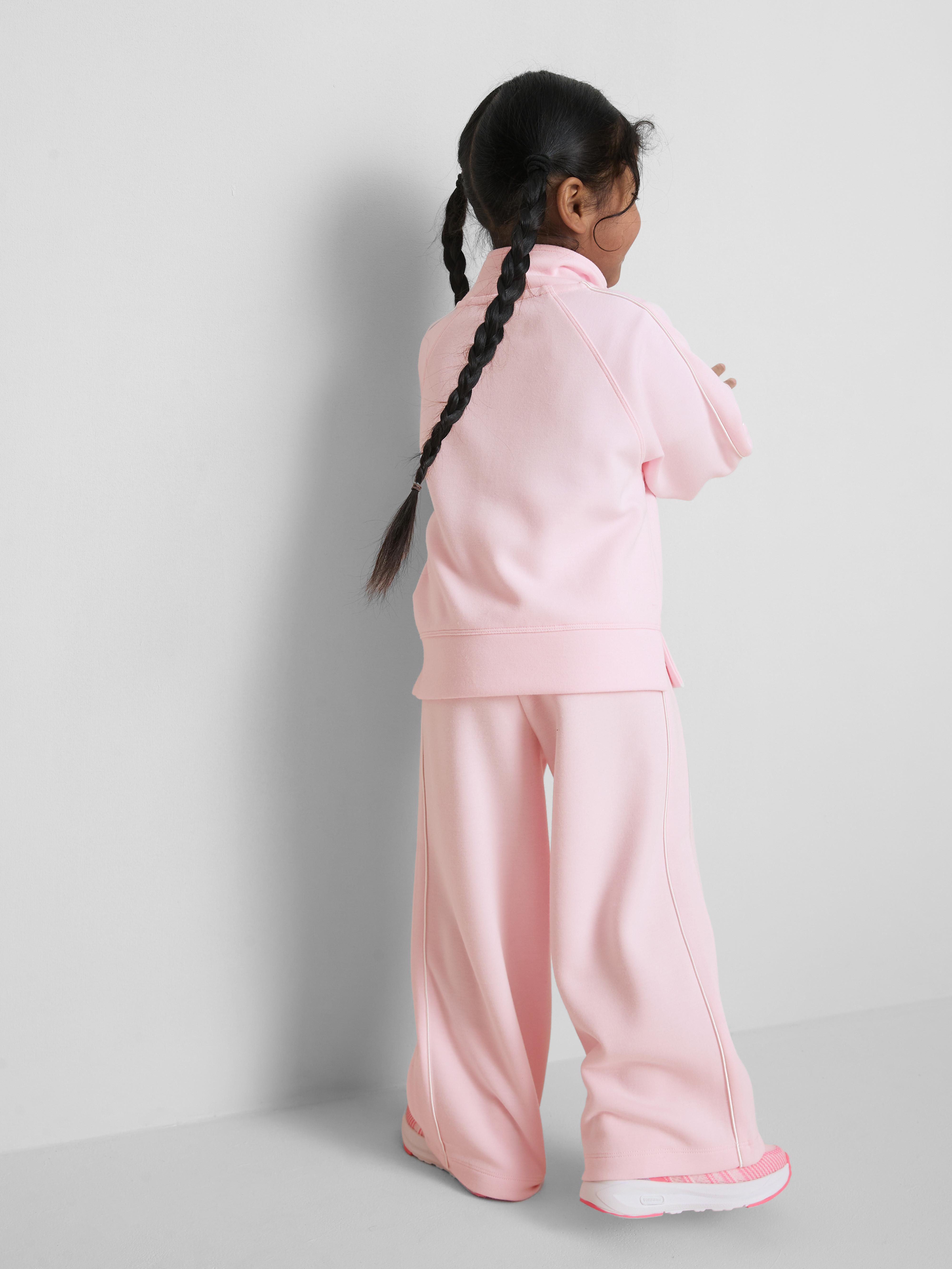 Girls Pink 1.5-8yrs | Half-Zip Sweatshirt