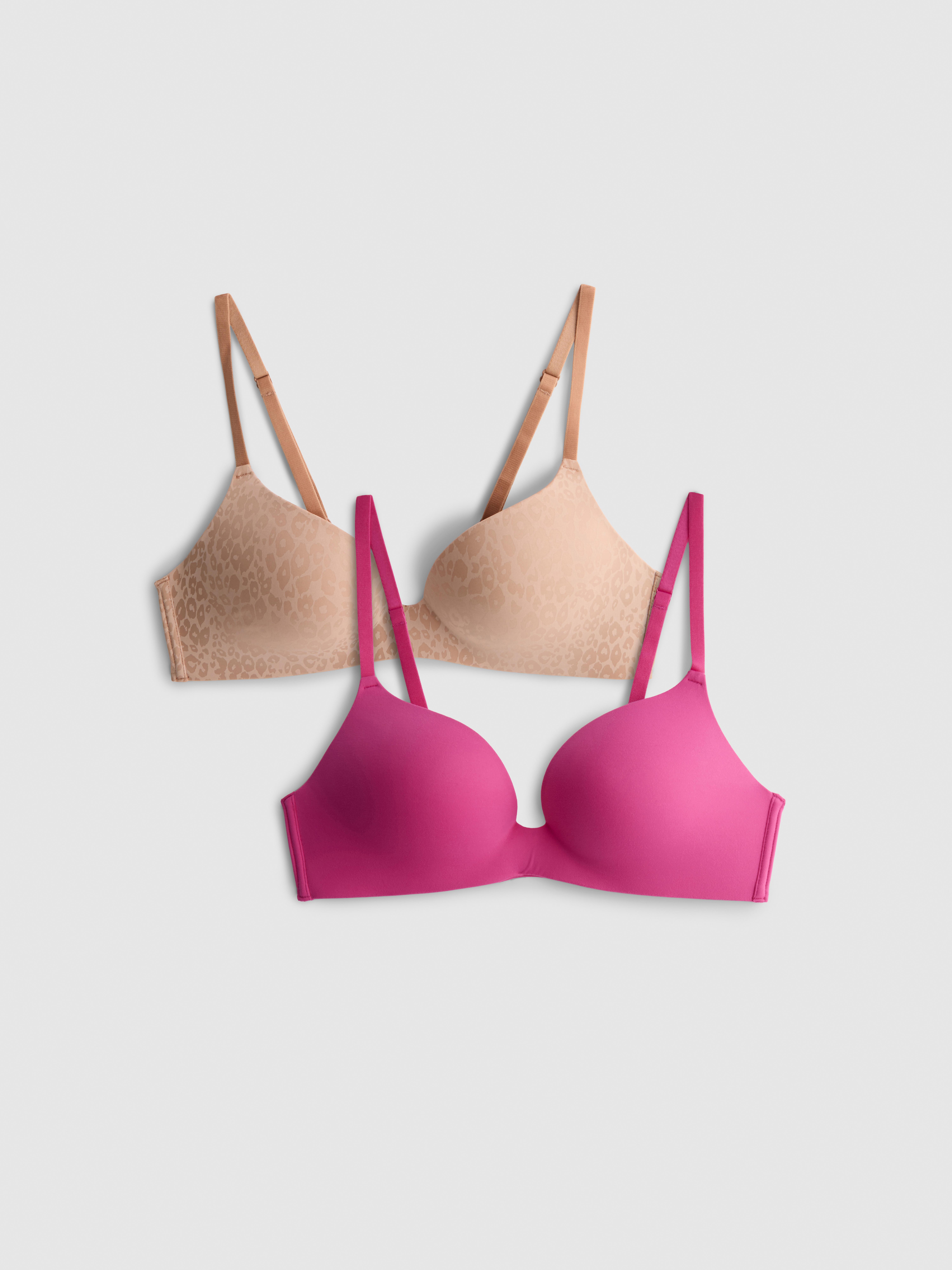 Gladde beha's, cup A-E, set van 2