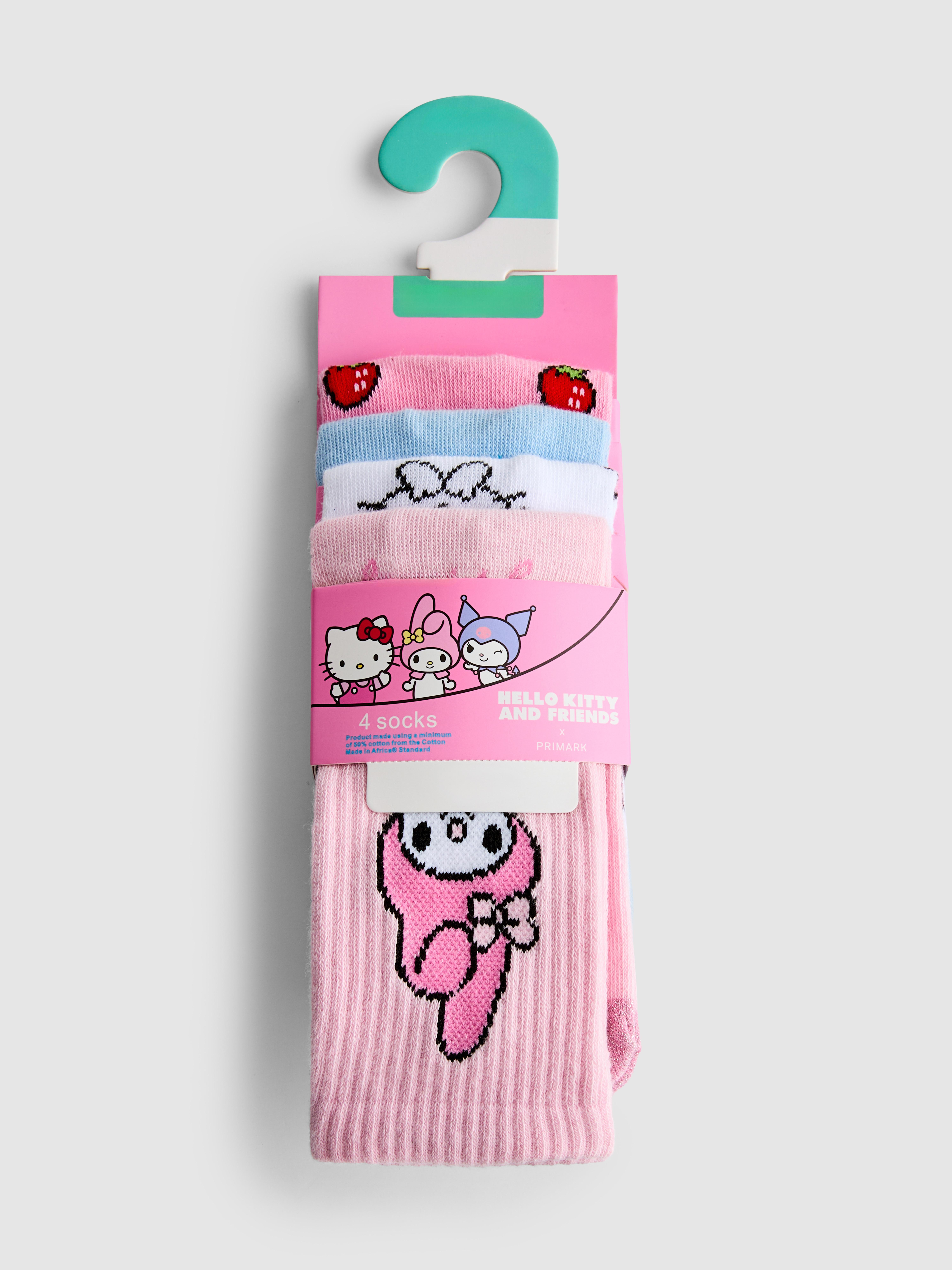 Pack 4 pares soquetes Hello Kitty and Friends