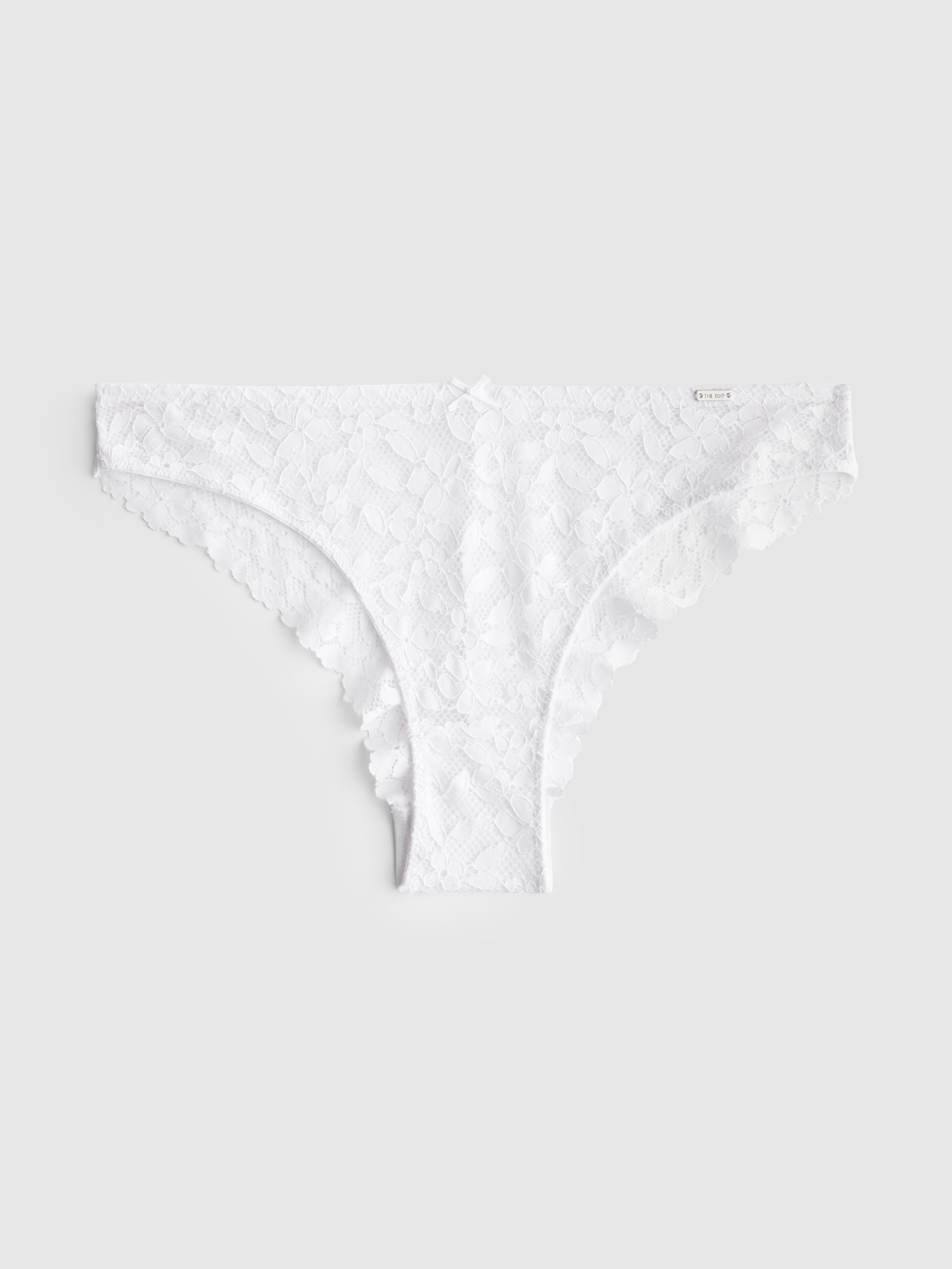 The Edit Floral Lace Brazilian Briefs