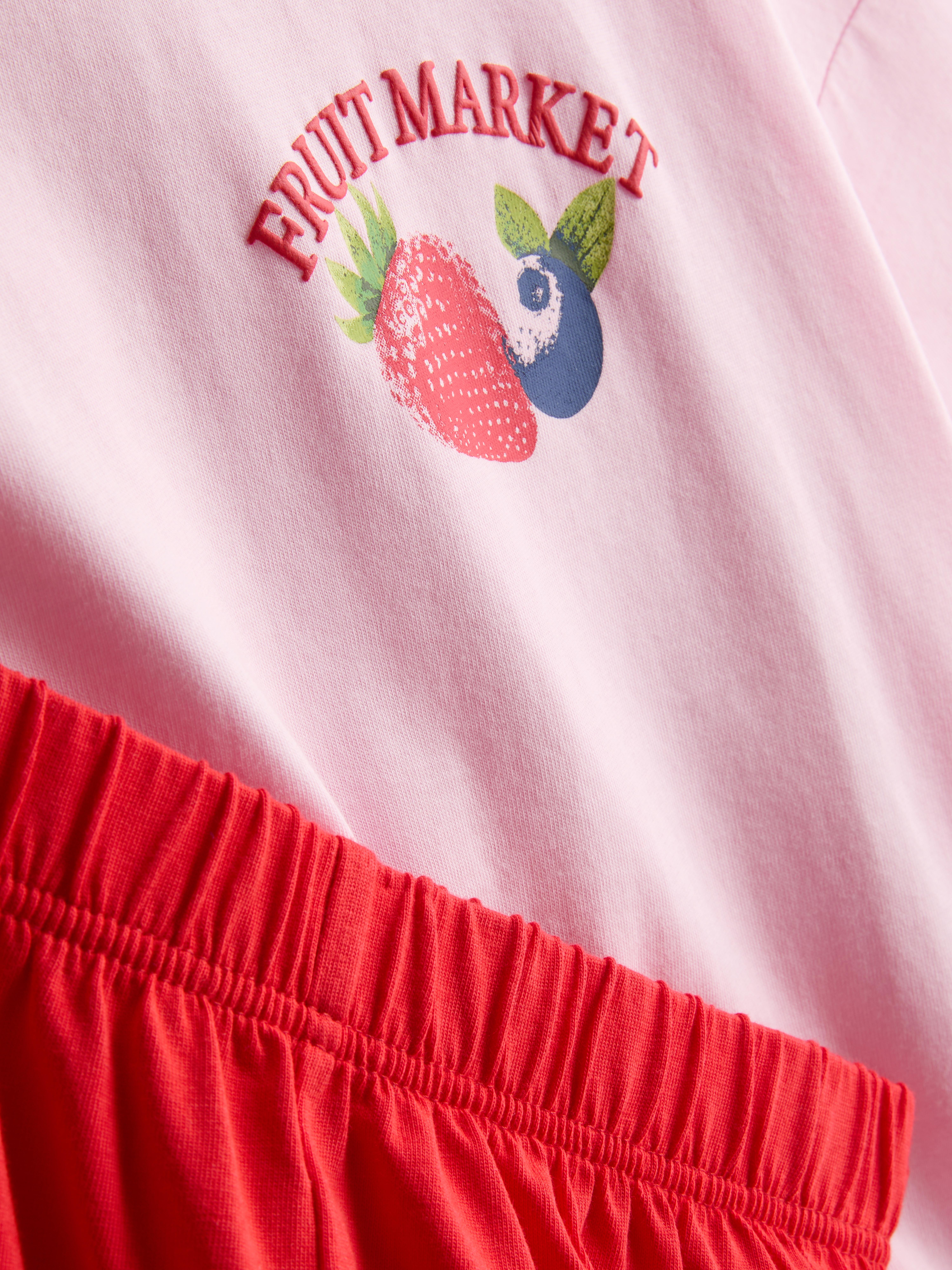 7-15yrs | 2pk Berry Graphic Short Pyjamas