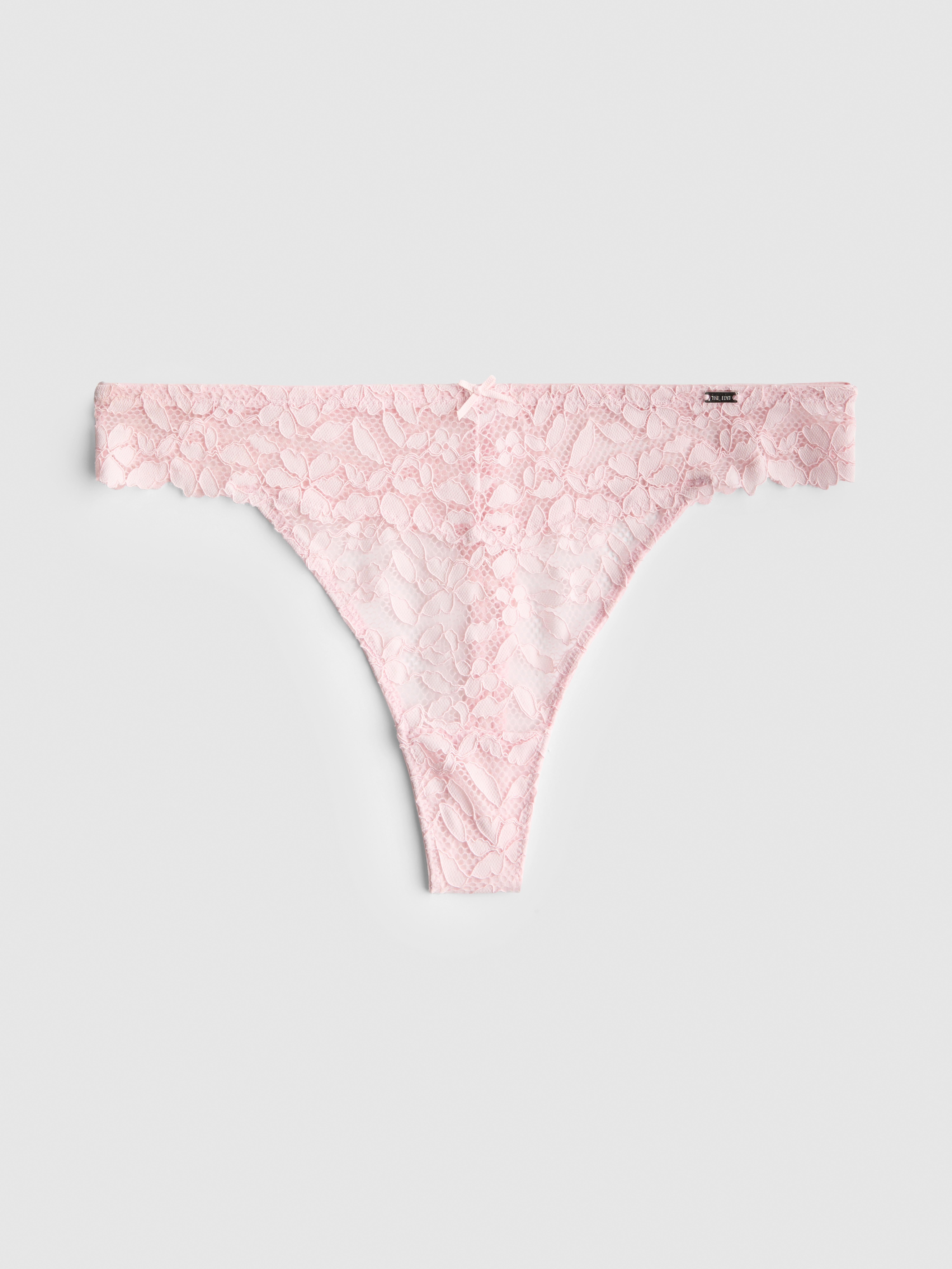 The Edit Floral Lace Thong