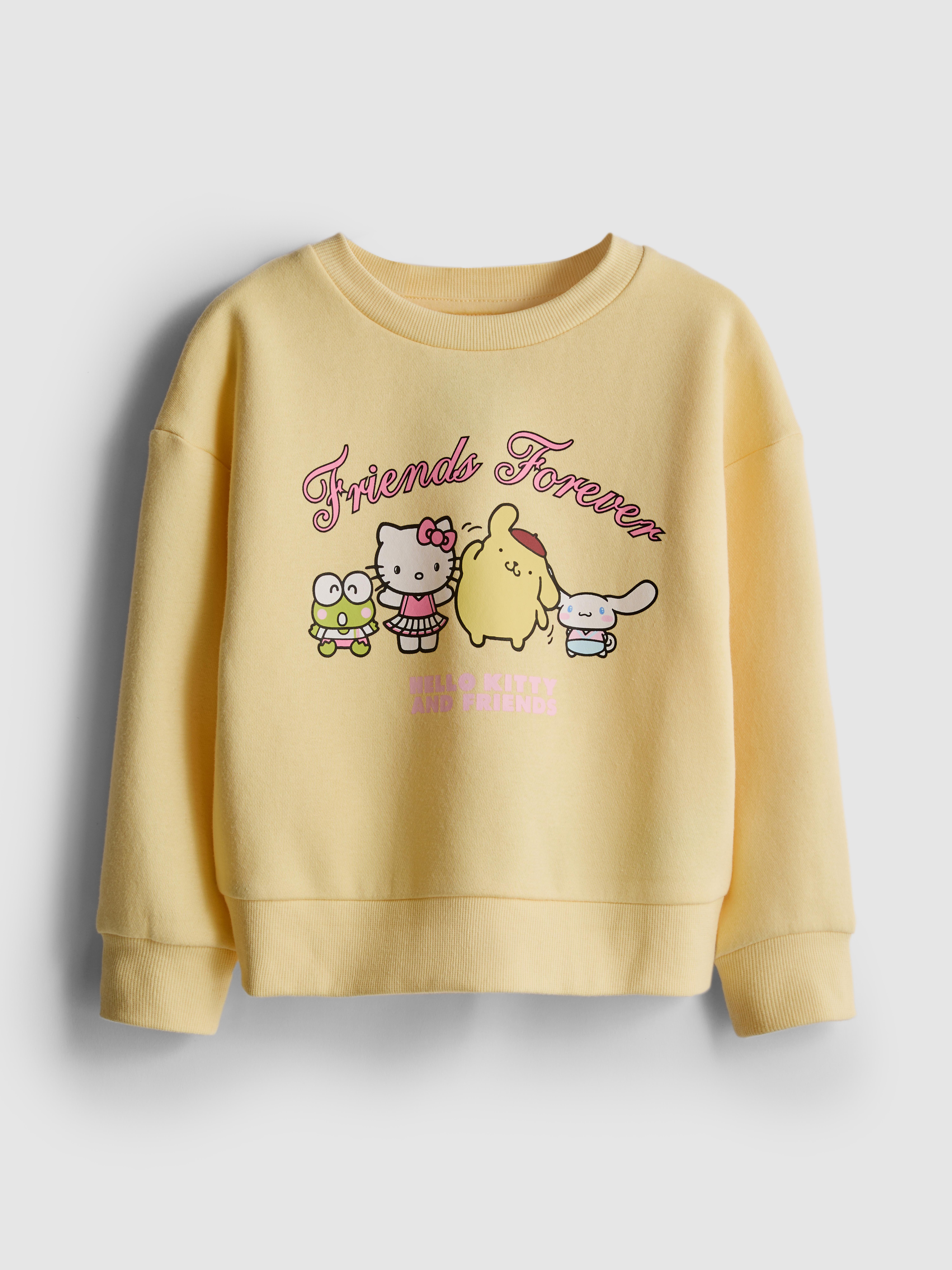 Girls Light Yellow 1.5-8yrs | Hello Kitty and Friends Sweatshirt
