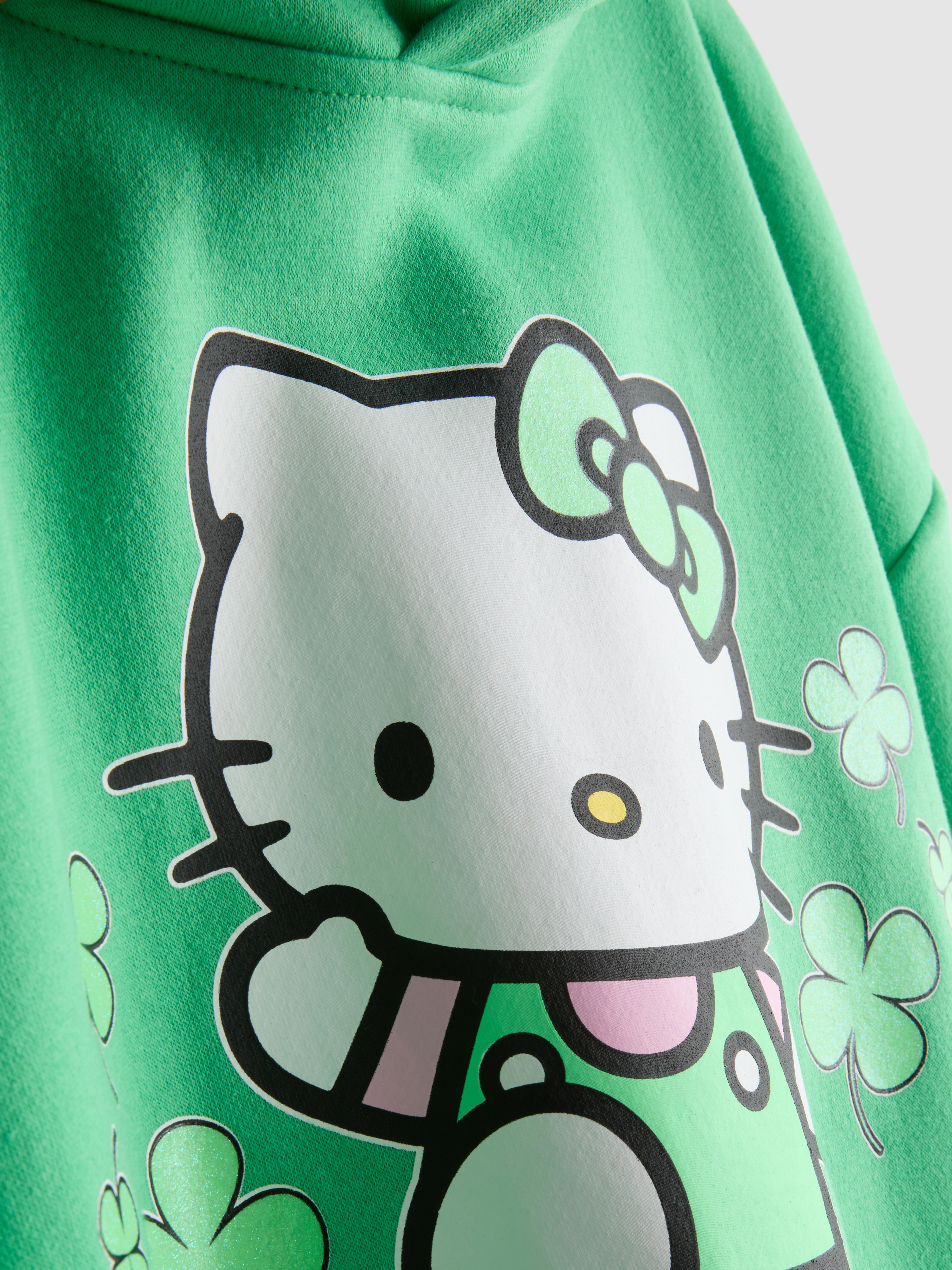 Girls Green 7-15yrs | Hello Kitty St. Patrick’s Day Hoodie