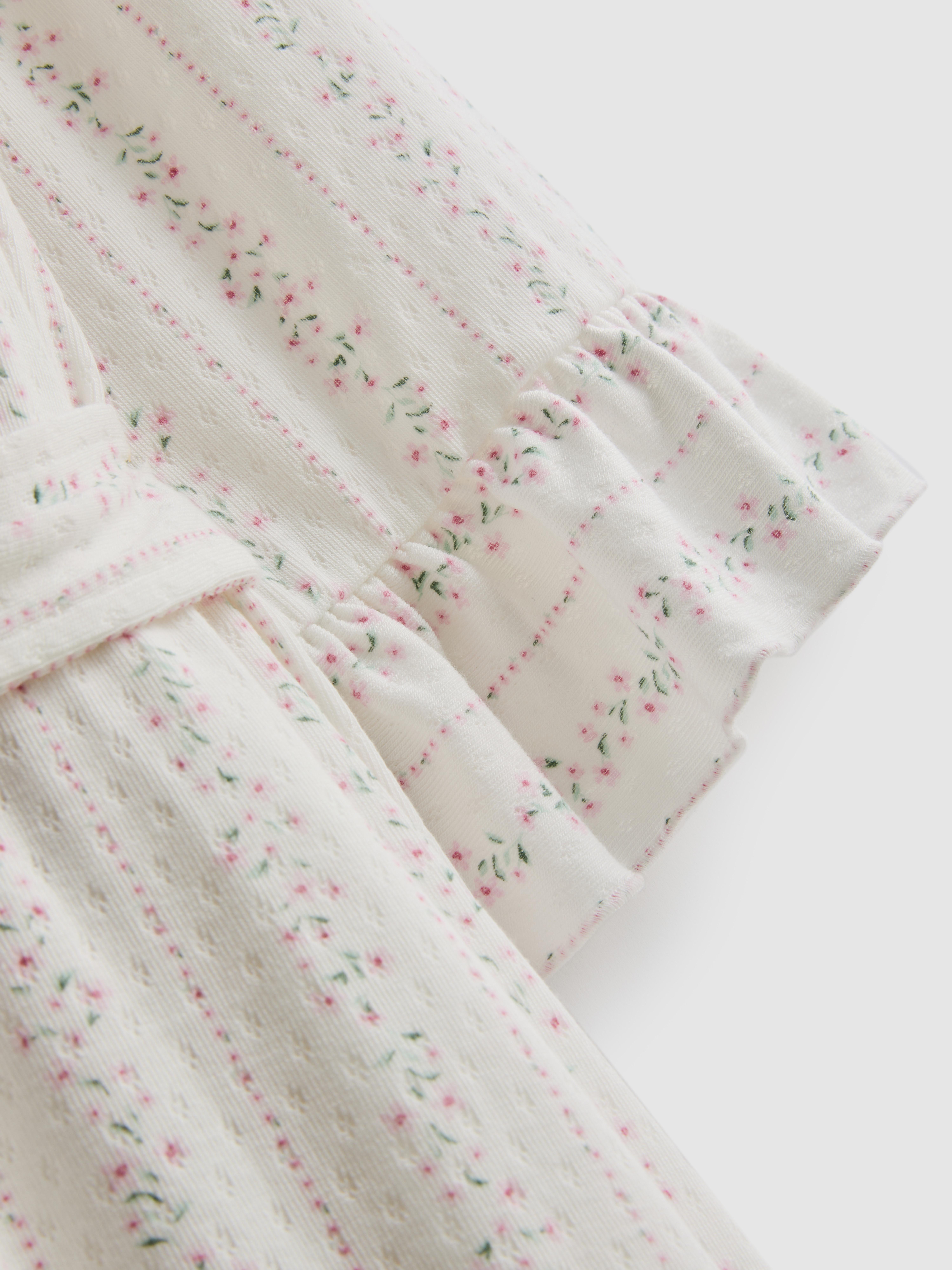 Floral Pointelle Dressing Robe