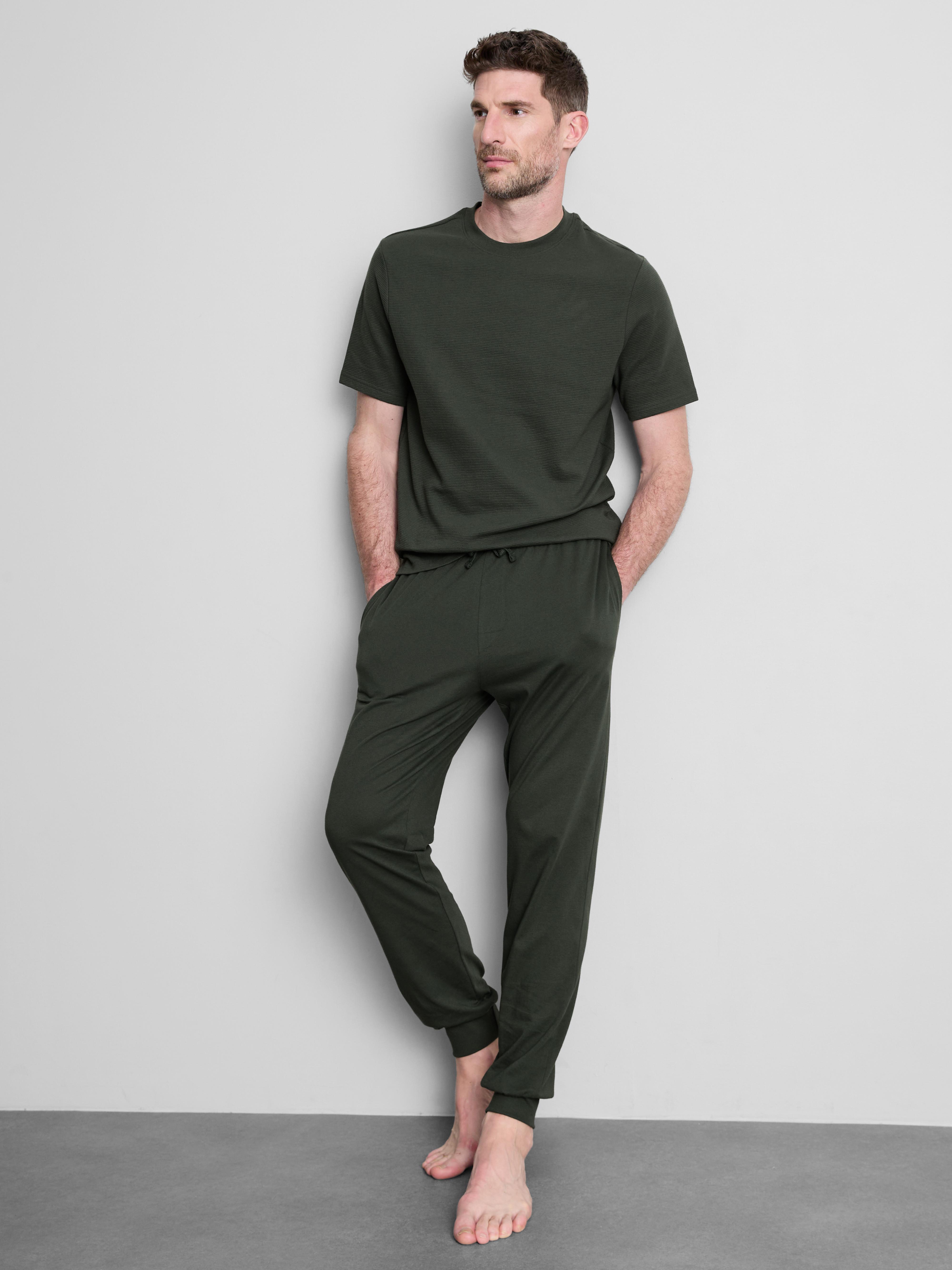 Pijama comprido texturado