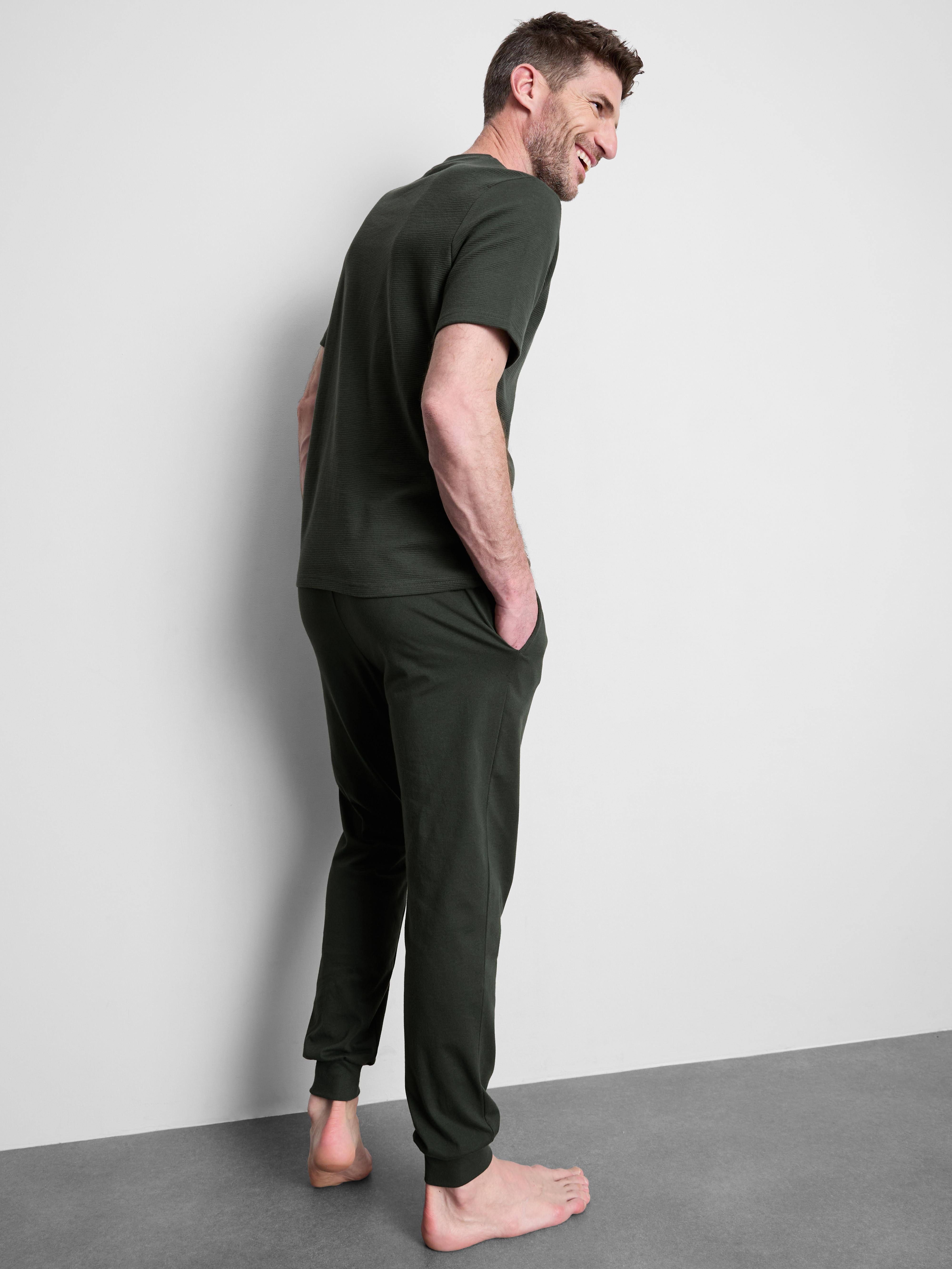 Pijama comprido texturado