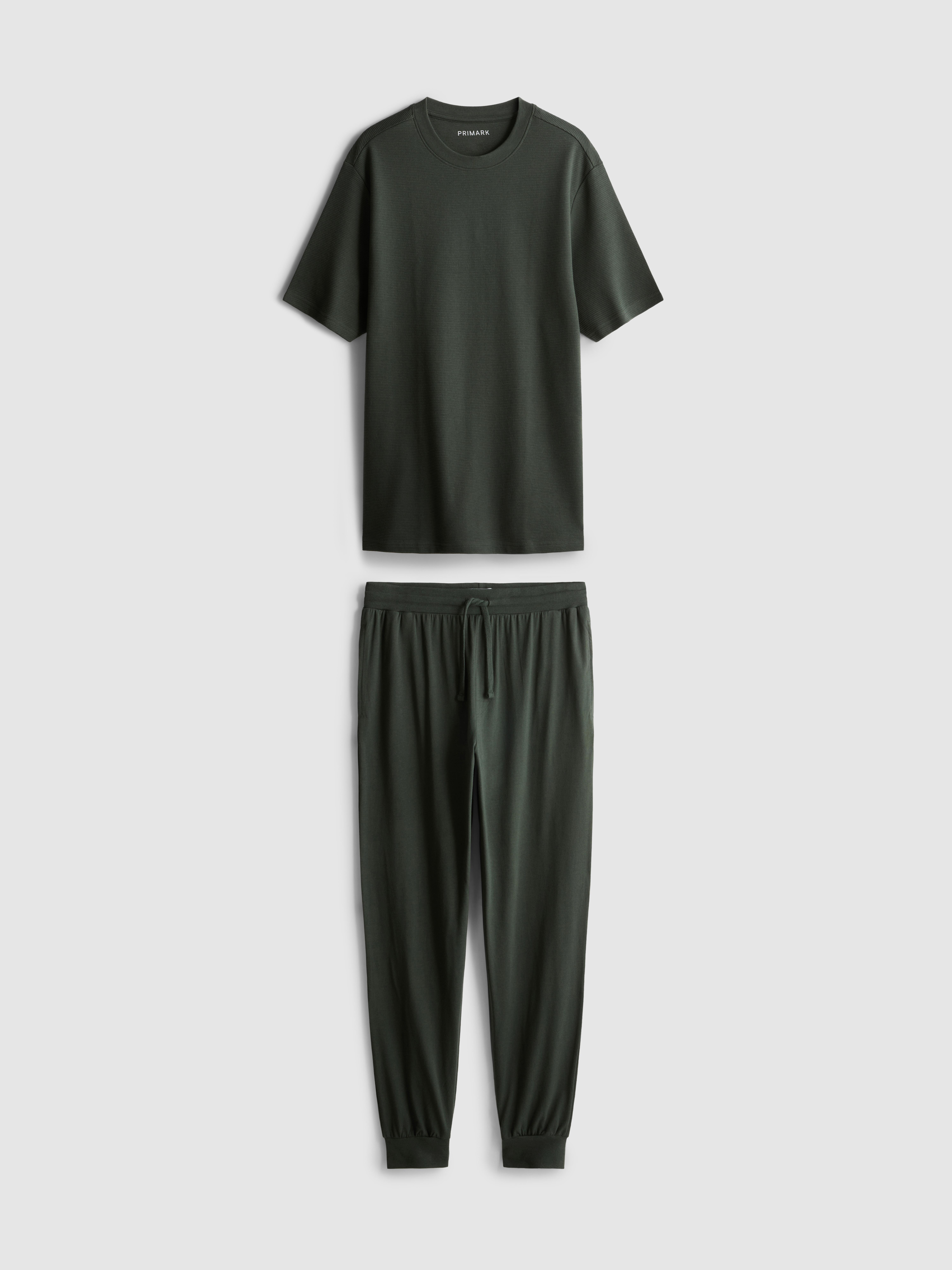 Dlhé textúrované pyžamo