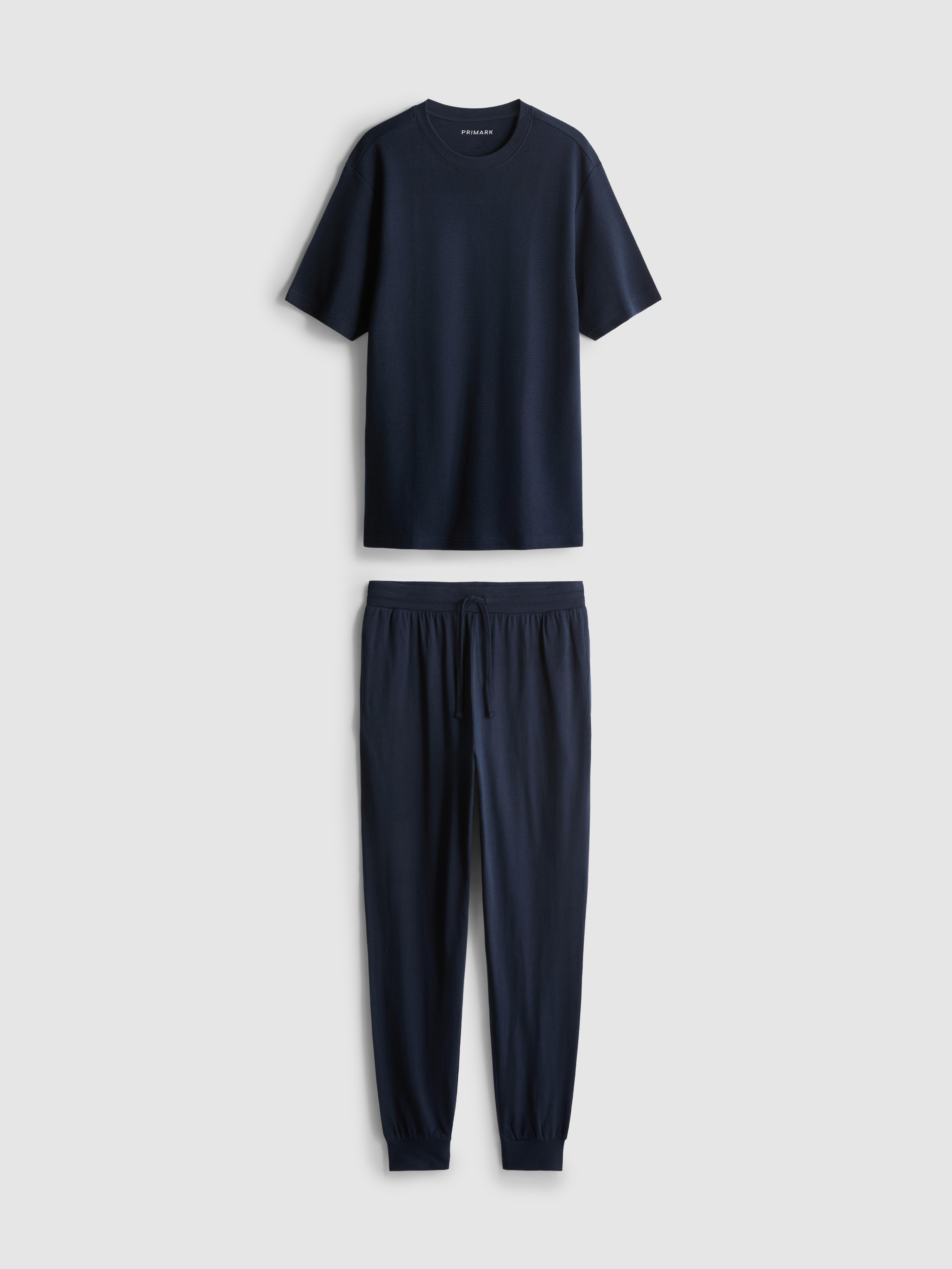 Dlhé textúrované pyžamo