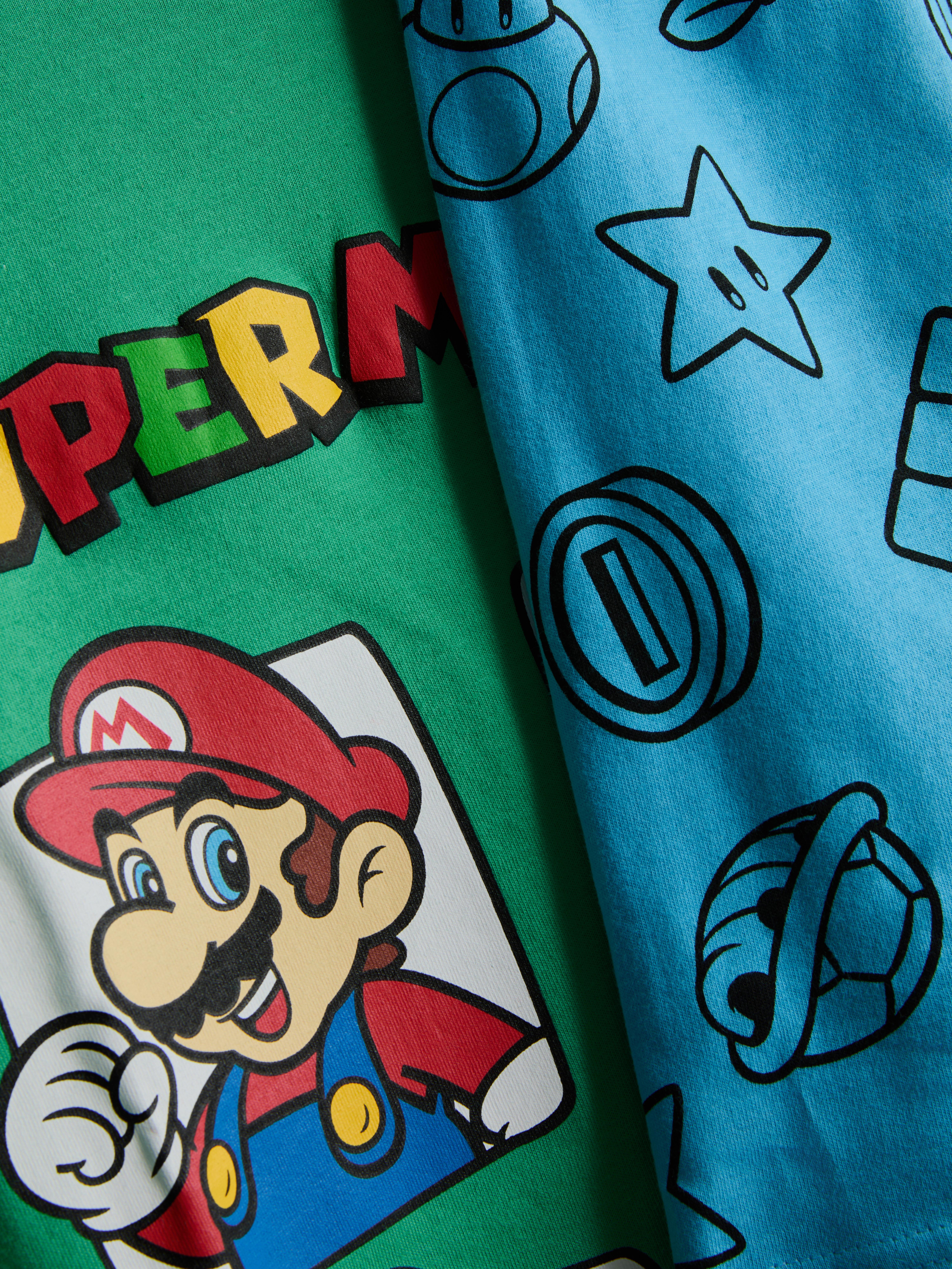 1,5–10 Jahre | Kurzer „Super Mario World“ Schlafanzug, 2er-Pack