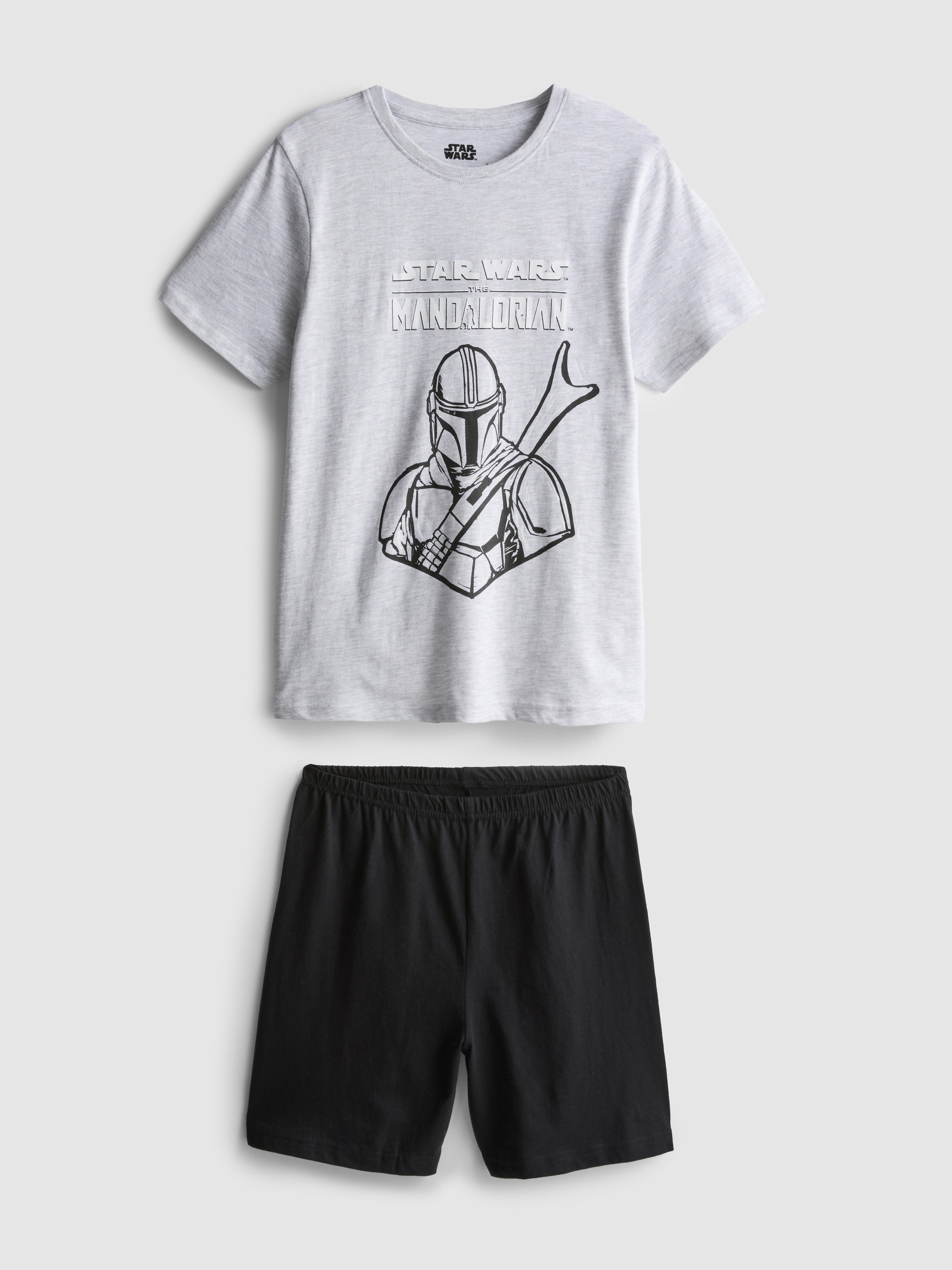 7–15 Jahre | Kurzer „Star Wars The Mandalorian“ Schlafanzug
