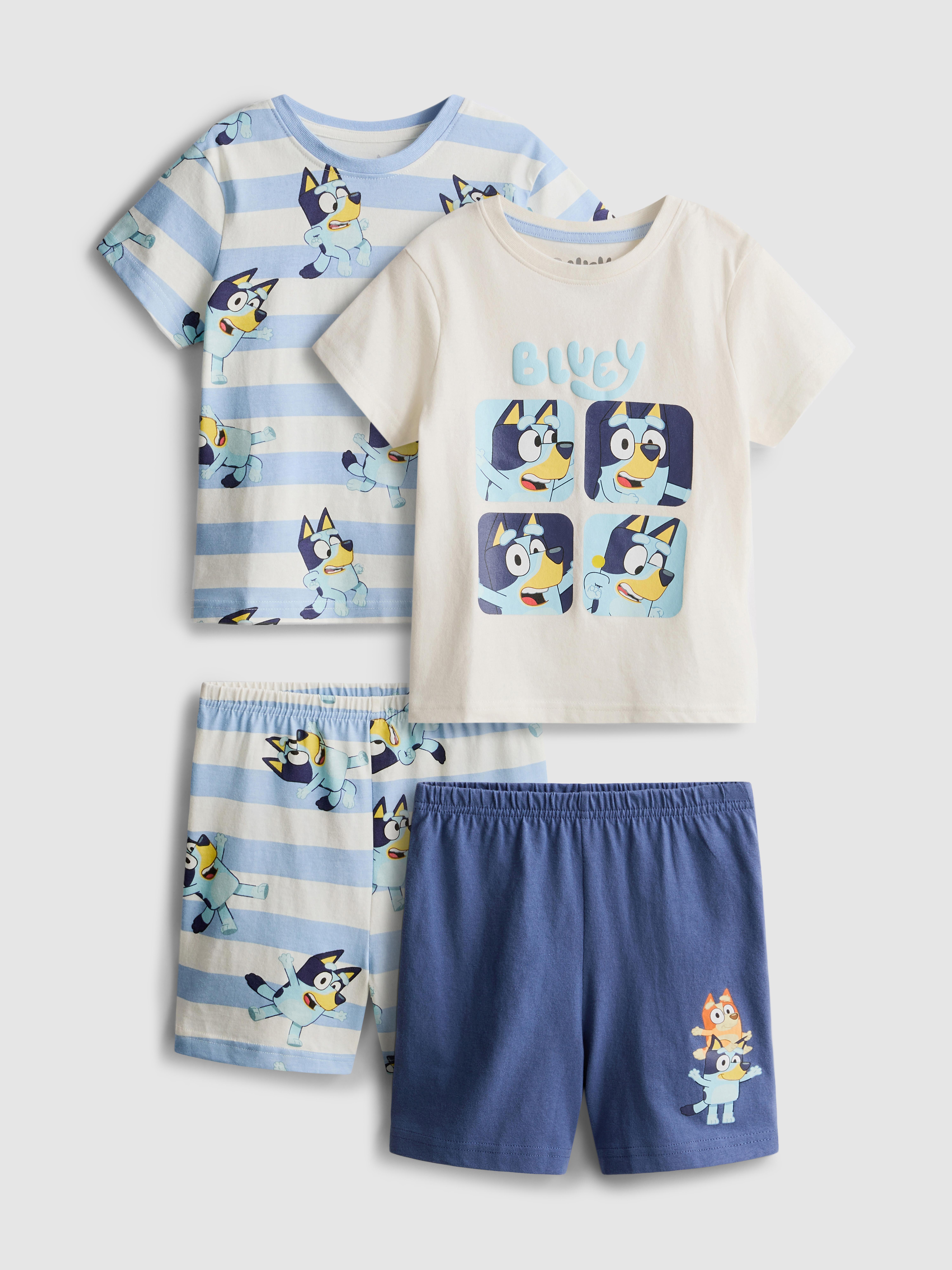 1,5–10 Jahre | Kurzer „Bluey“ Schlafanzug, 2er-Pack