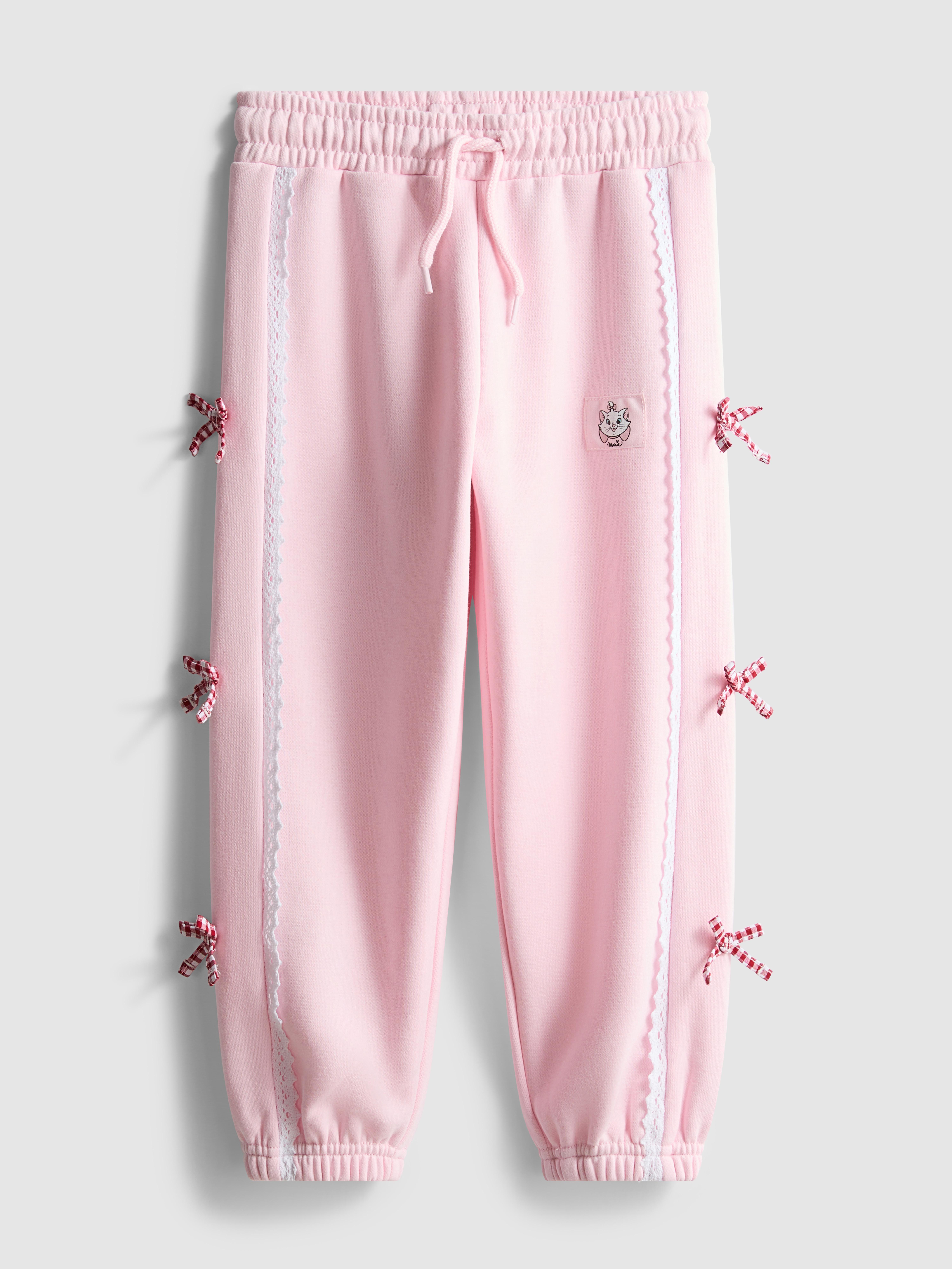 Girls Pink 1.5-8yrs | Disney’s The Aristocats Marie Cuffed Joggers