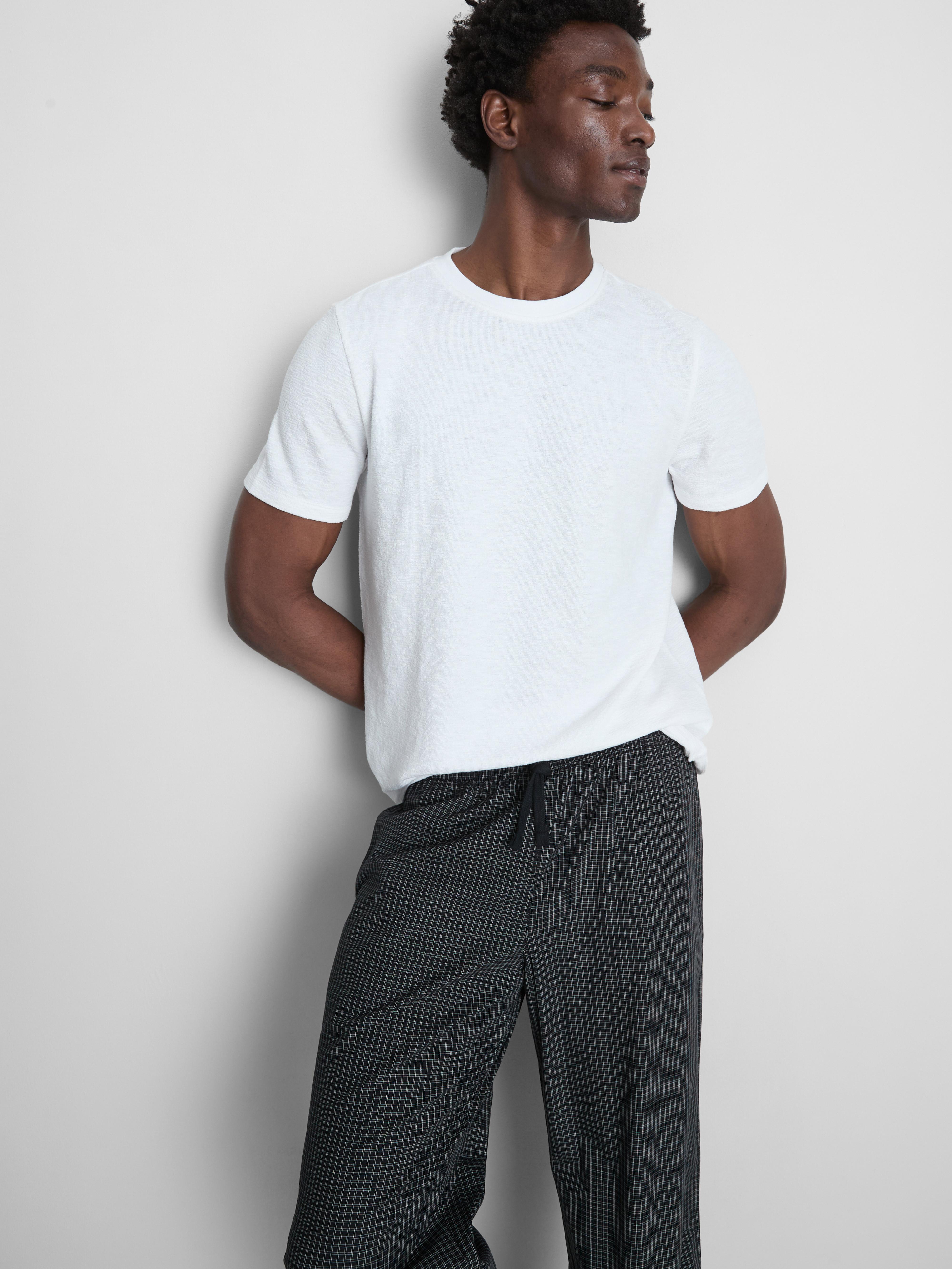 Lange pyjama met textuur