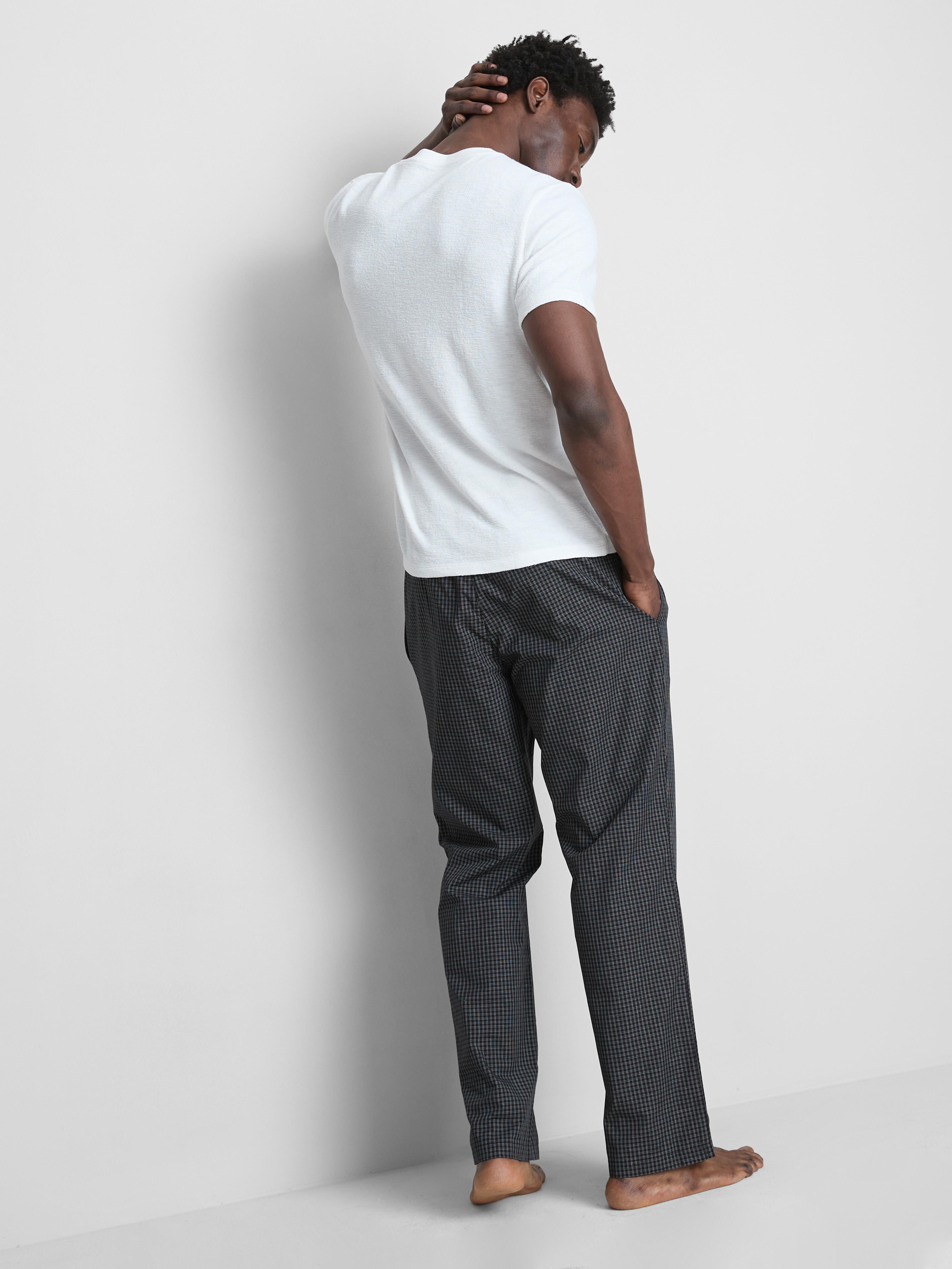 Lange pyjama met textuur