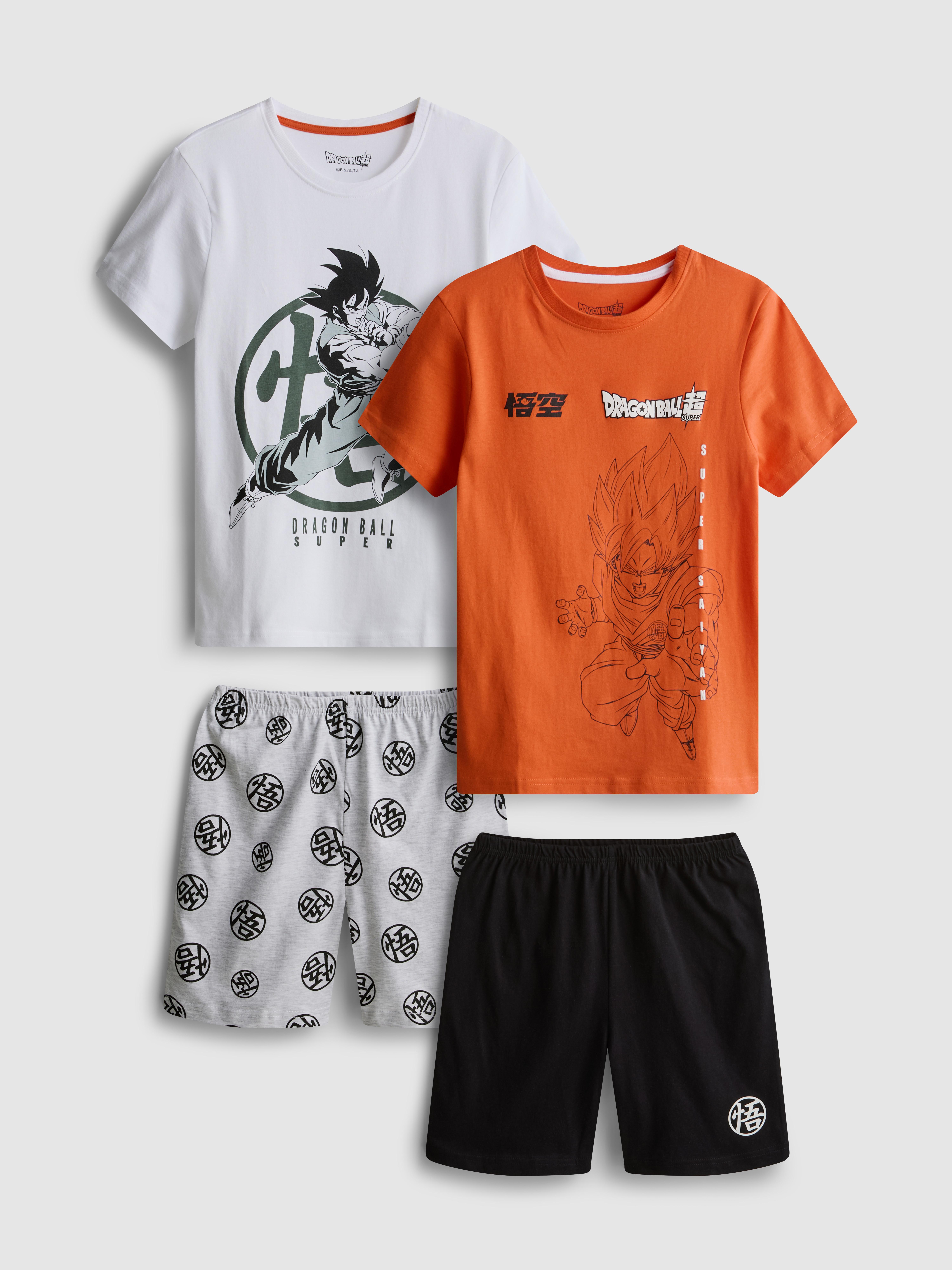 7–15 Jahre | Kurzer „Dragon Ball Z“ Schlafanzug, 2er-Pack
