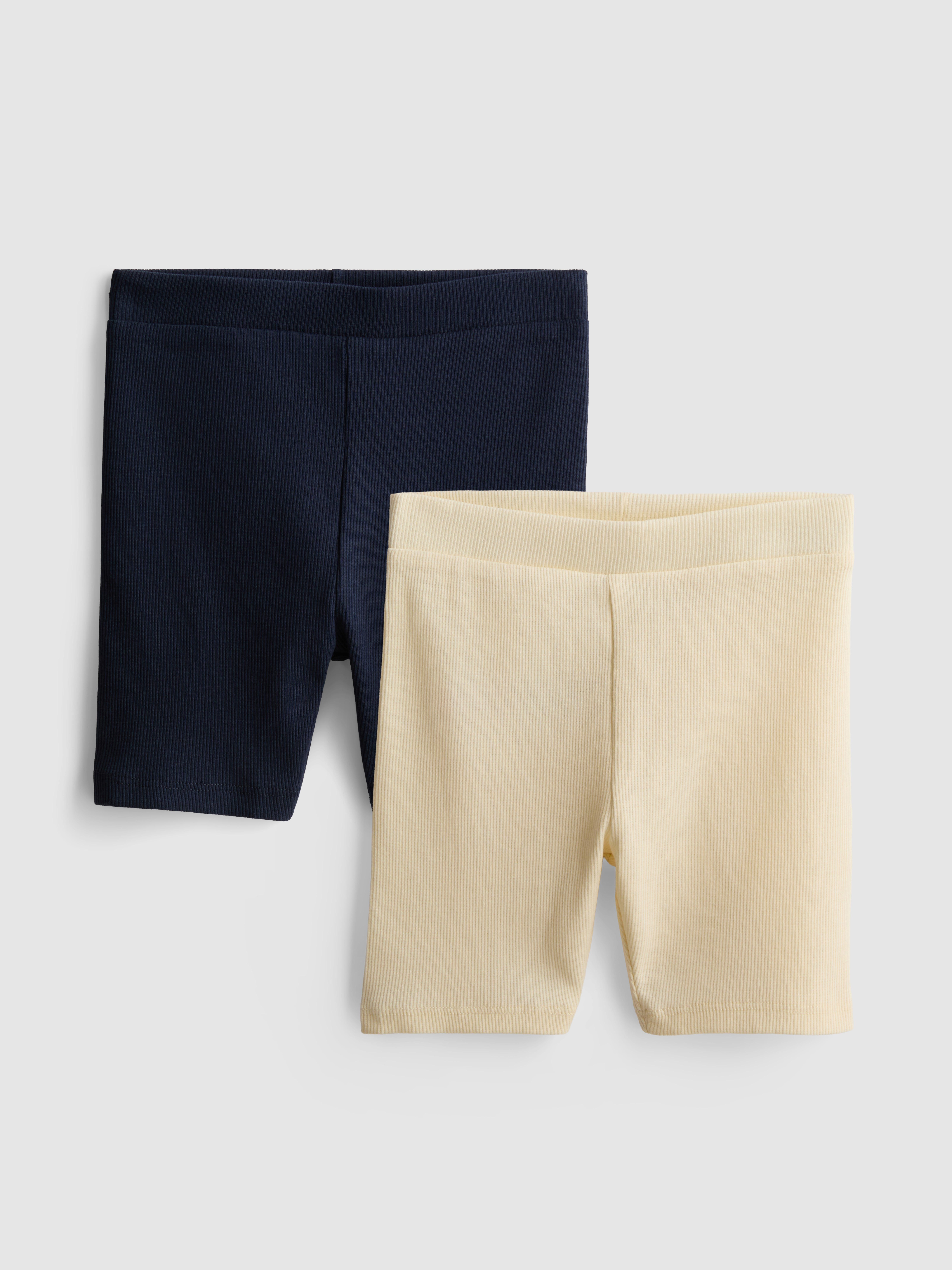 1.5-8yrs | 2pk Ribbed Cycling Shorts