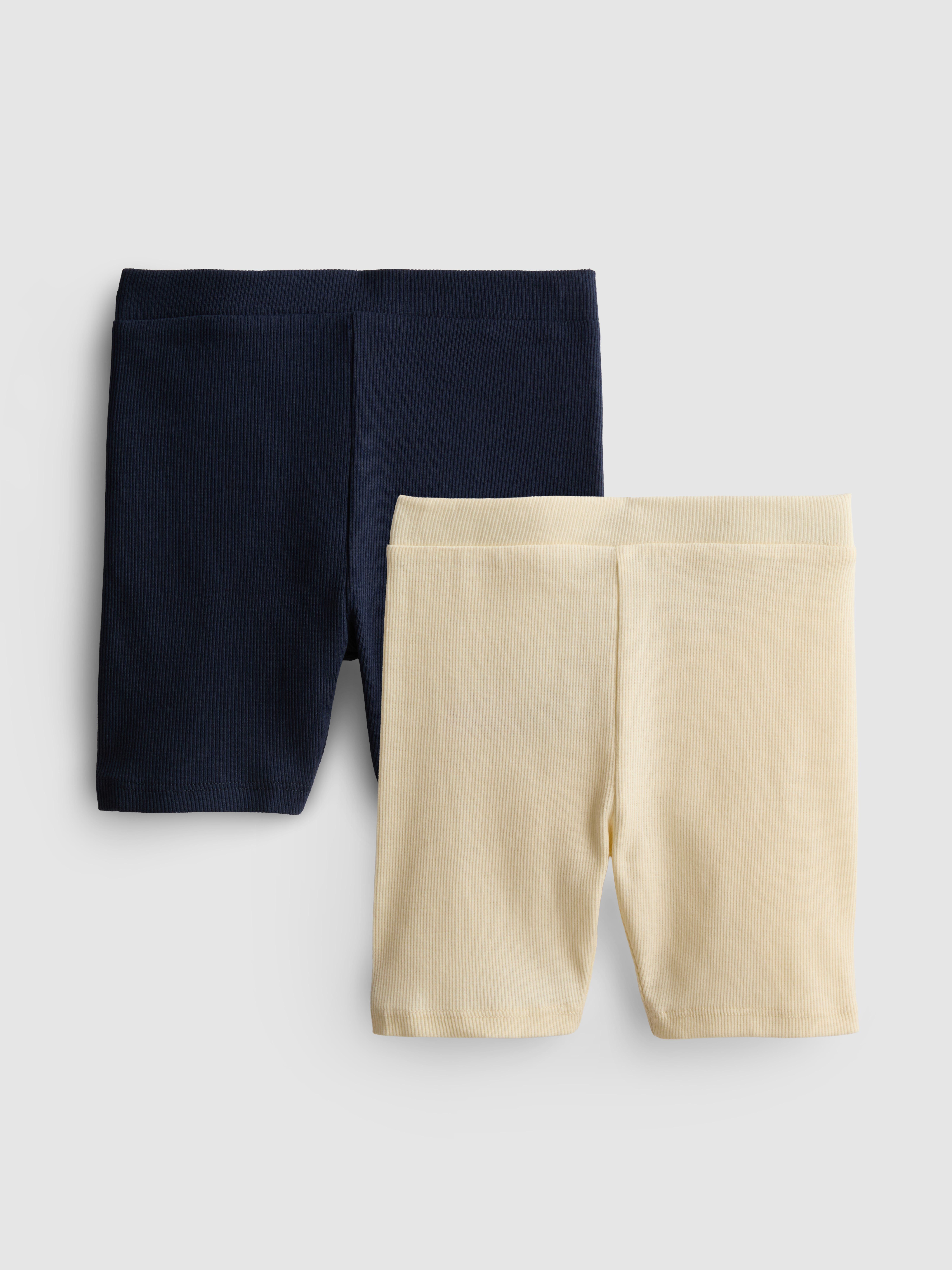 1.5-8yrs | 2pk Ribbed Cycling Shorts