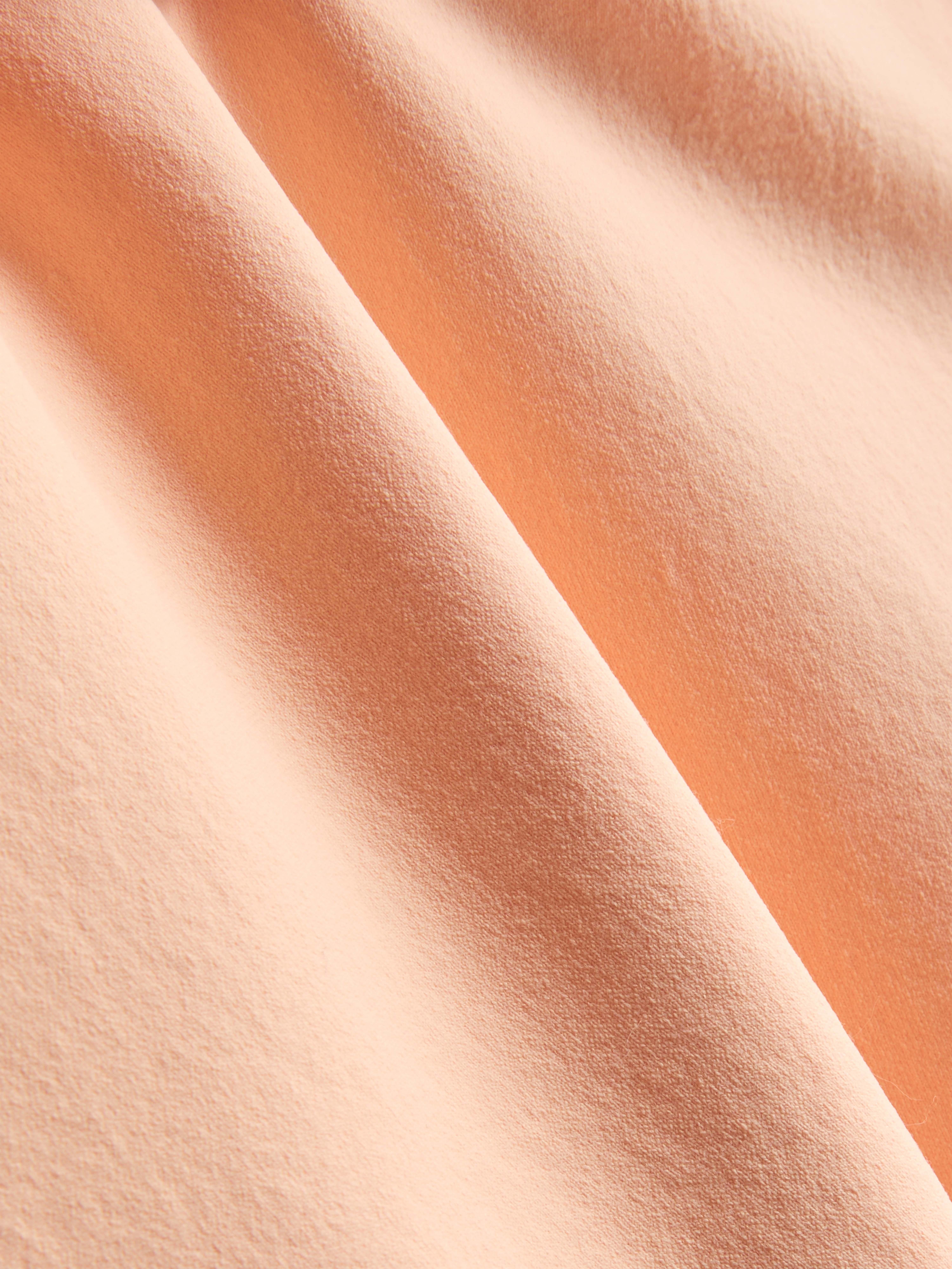 Superzachte korte top met U-hals