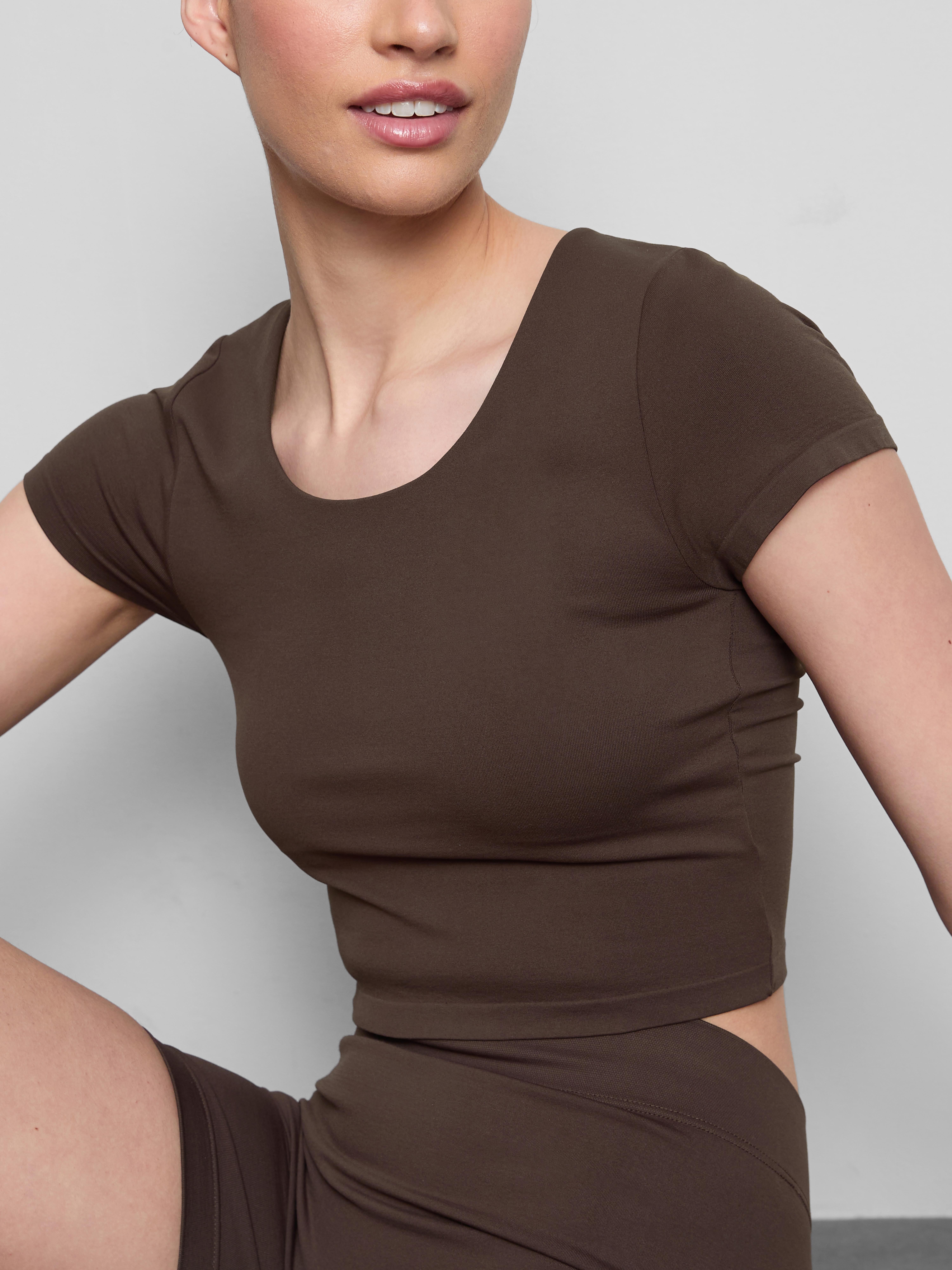 Super Soft Scoop Neck Crop Top