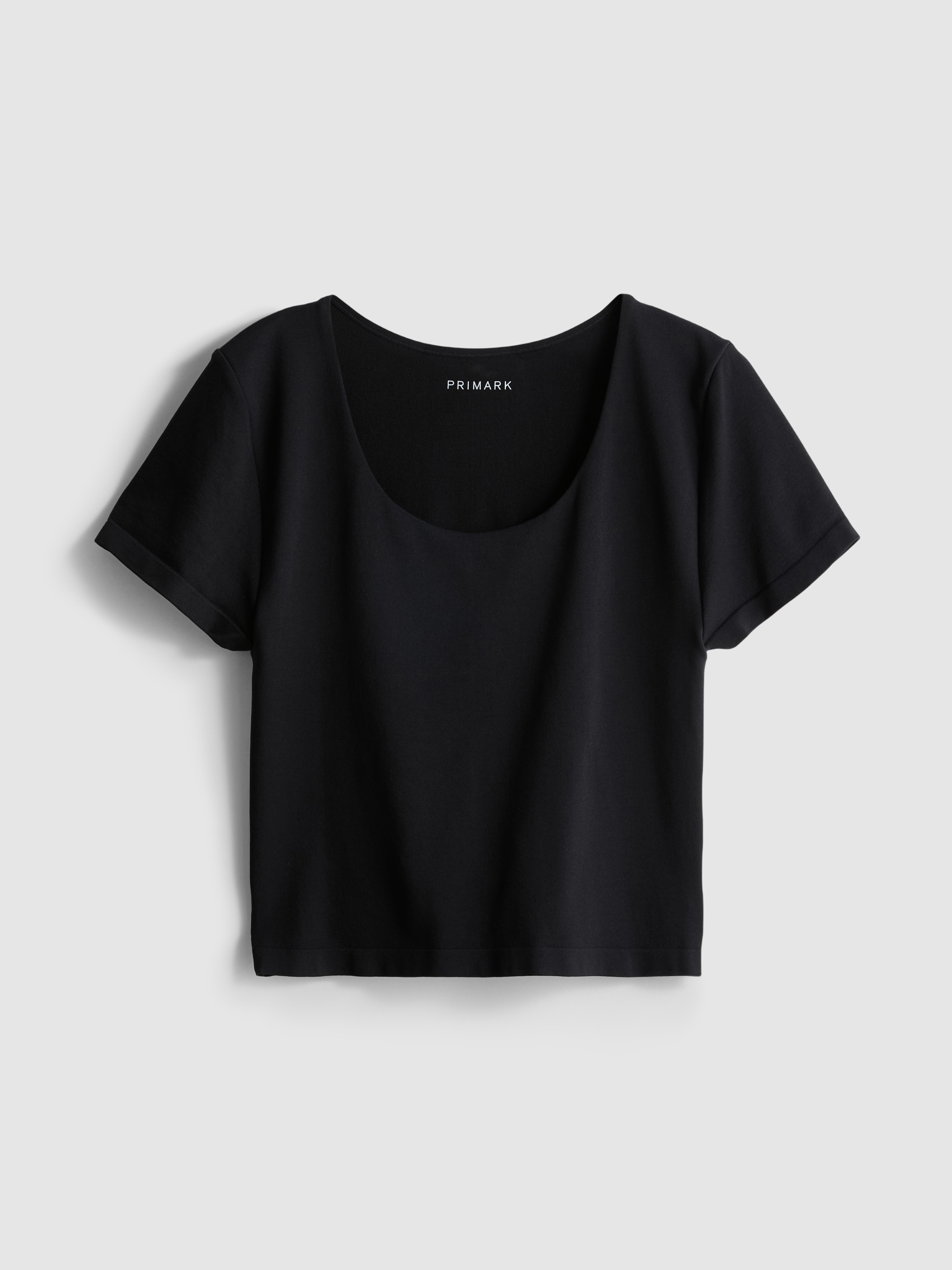 Super Soft Scoop Neck Crop Top