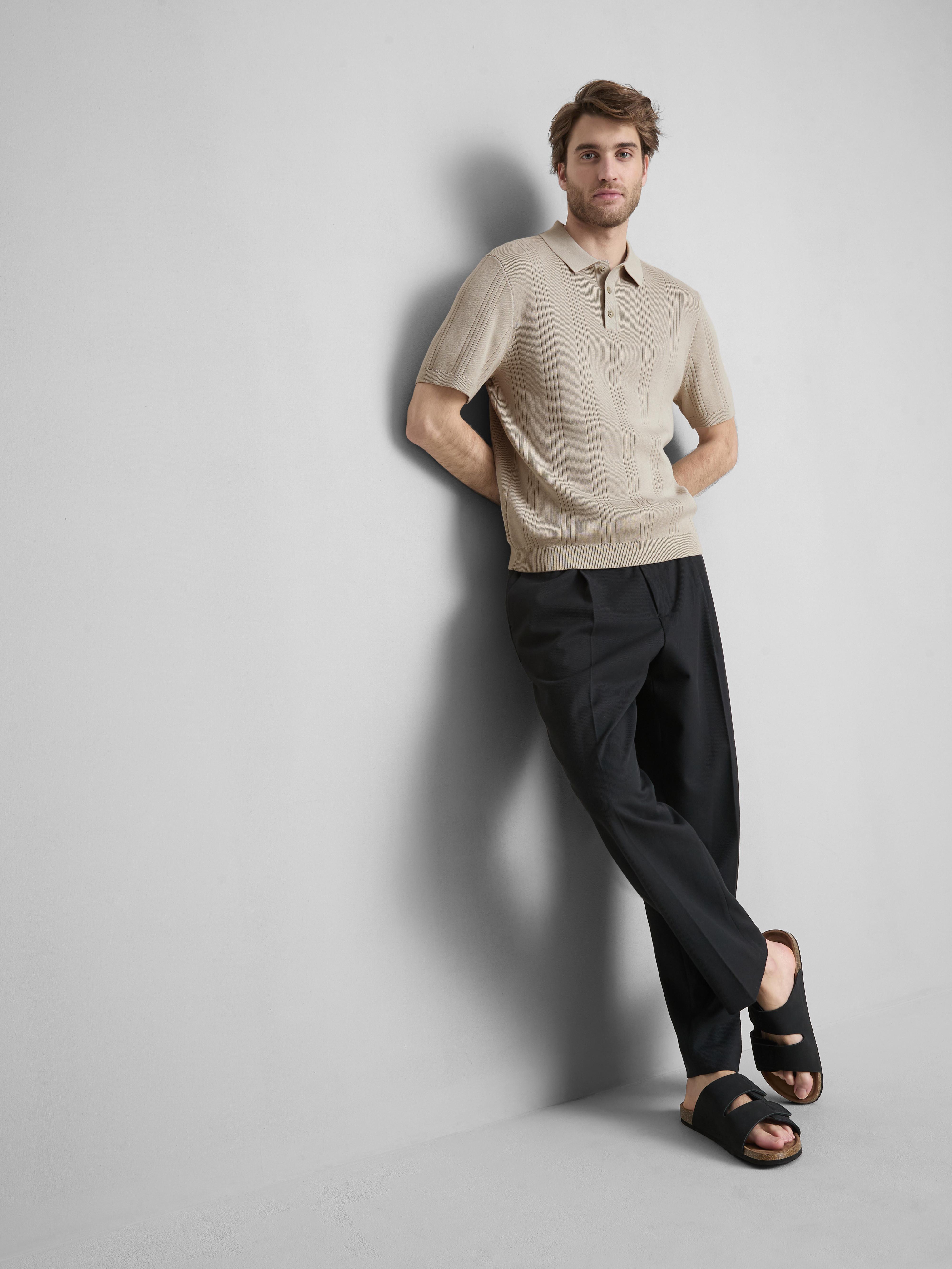 Men's Stone The Edit Knitted Polo Shirt