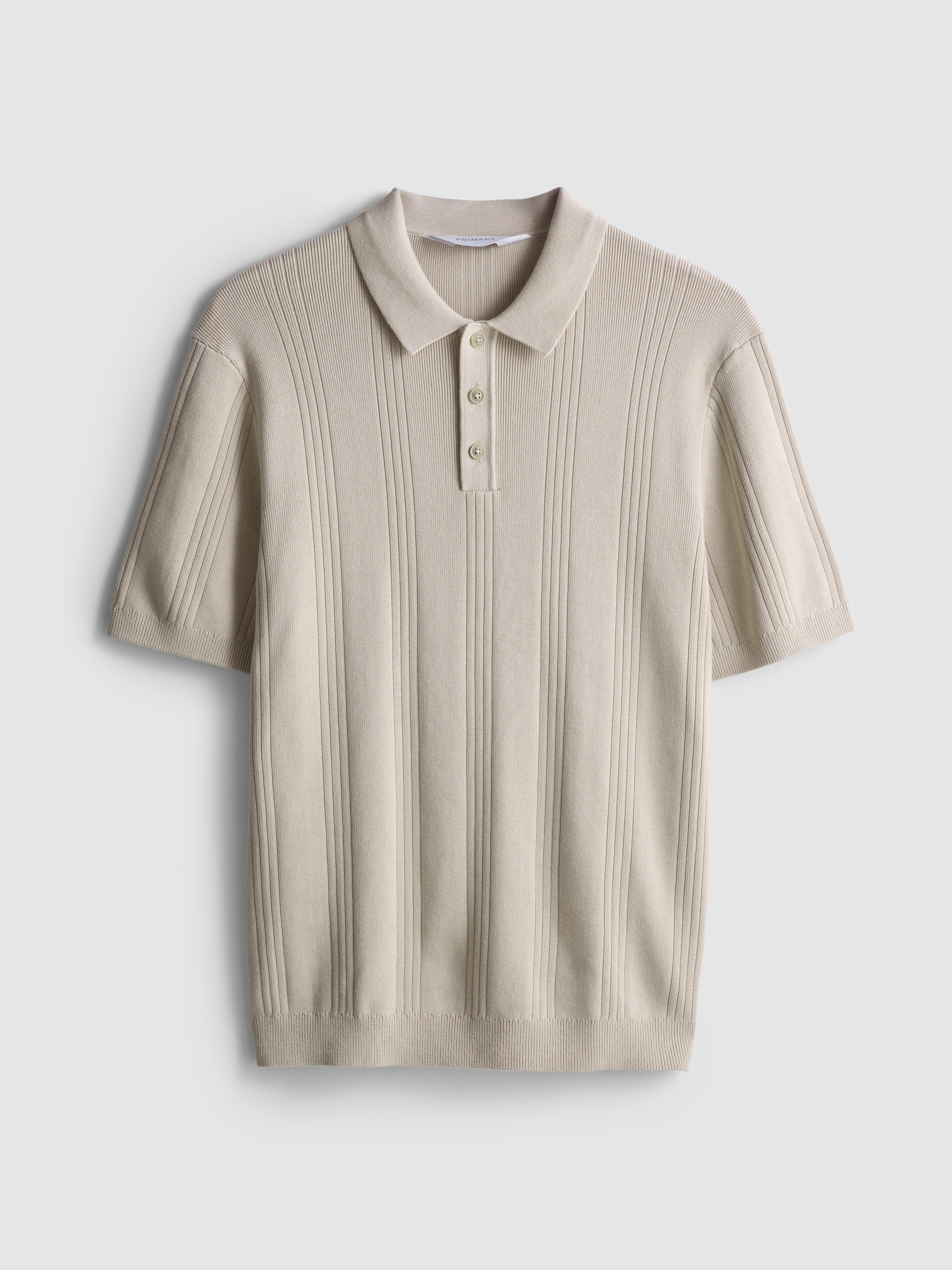 Men's Stone The Edit Knitted Polo Shirt