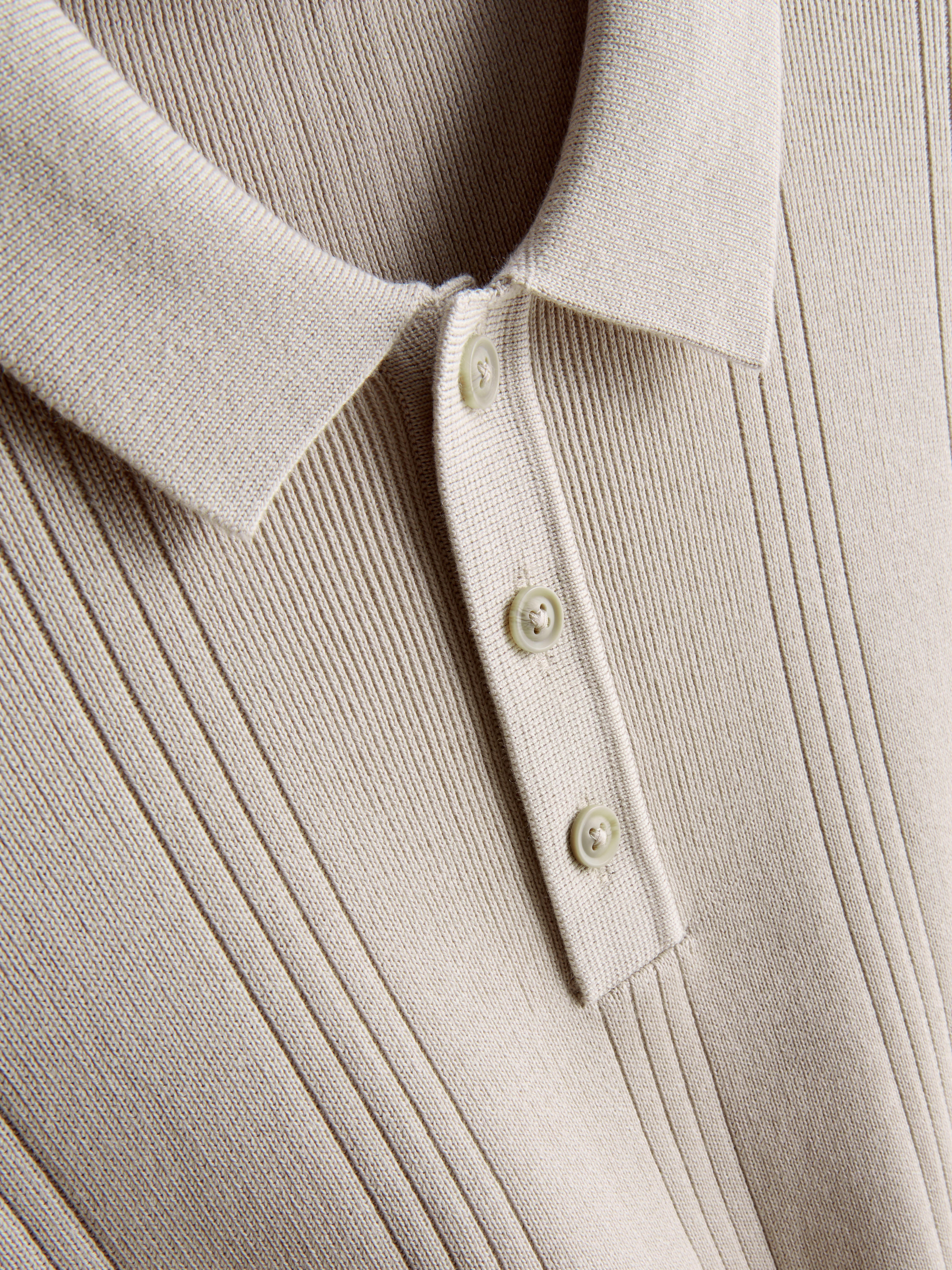 Men's Stone The Edit Knitted Polo Shirt