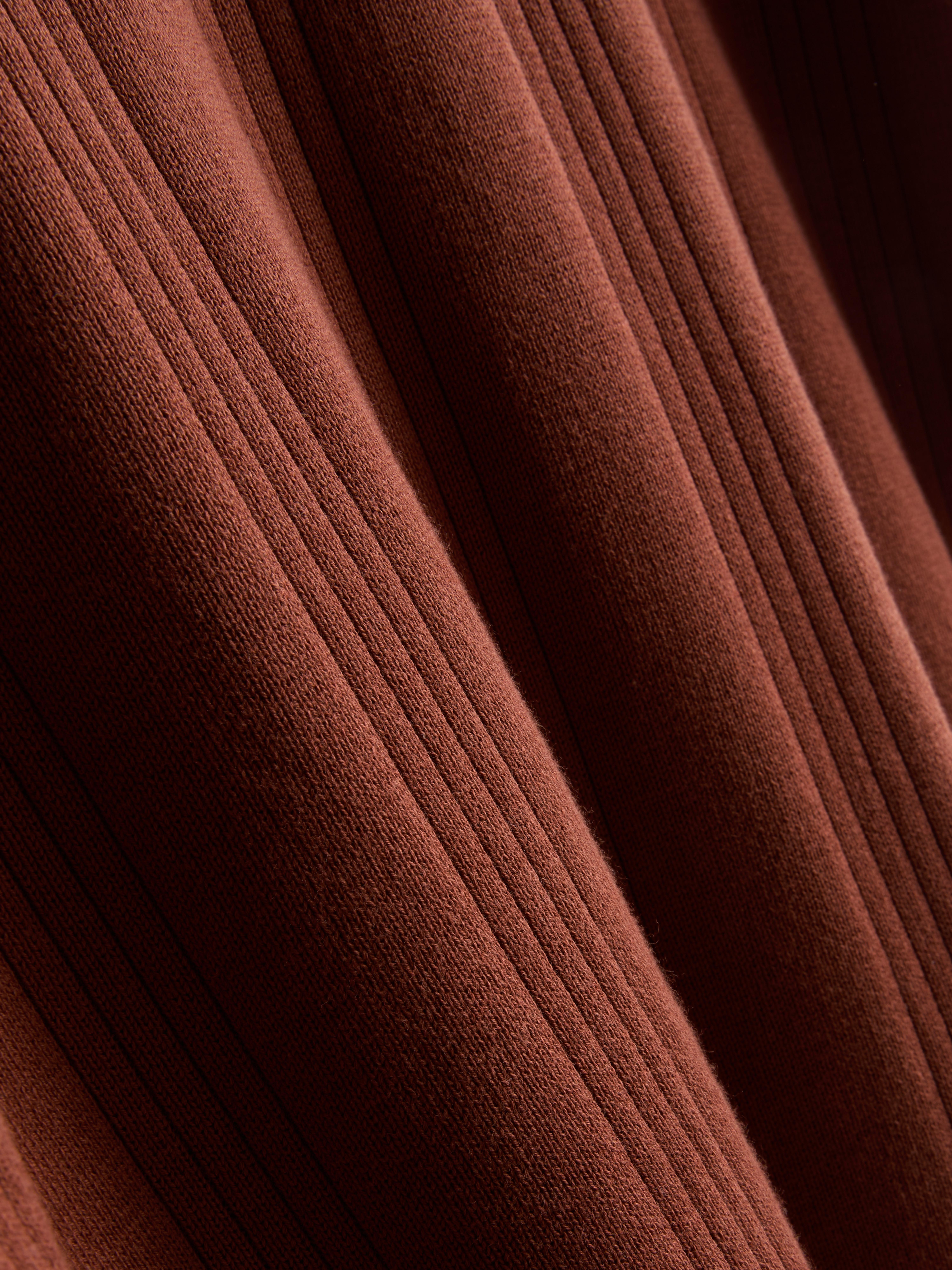 Men's Burnt Orange The Edit Knitted Polo Shirt