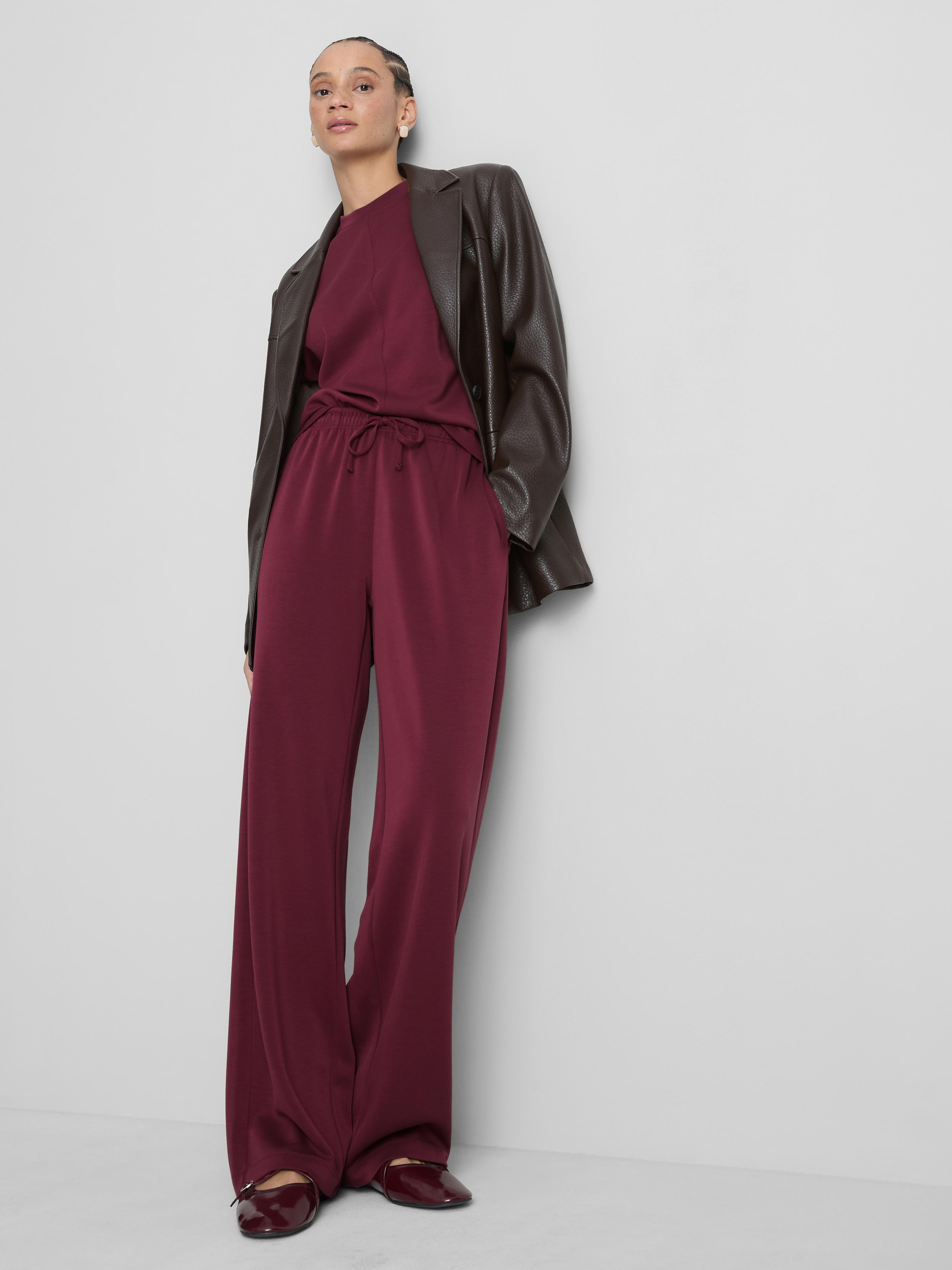 Wide Leg Drawstring Pants