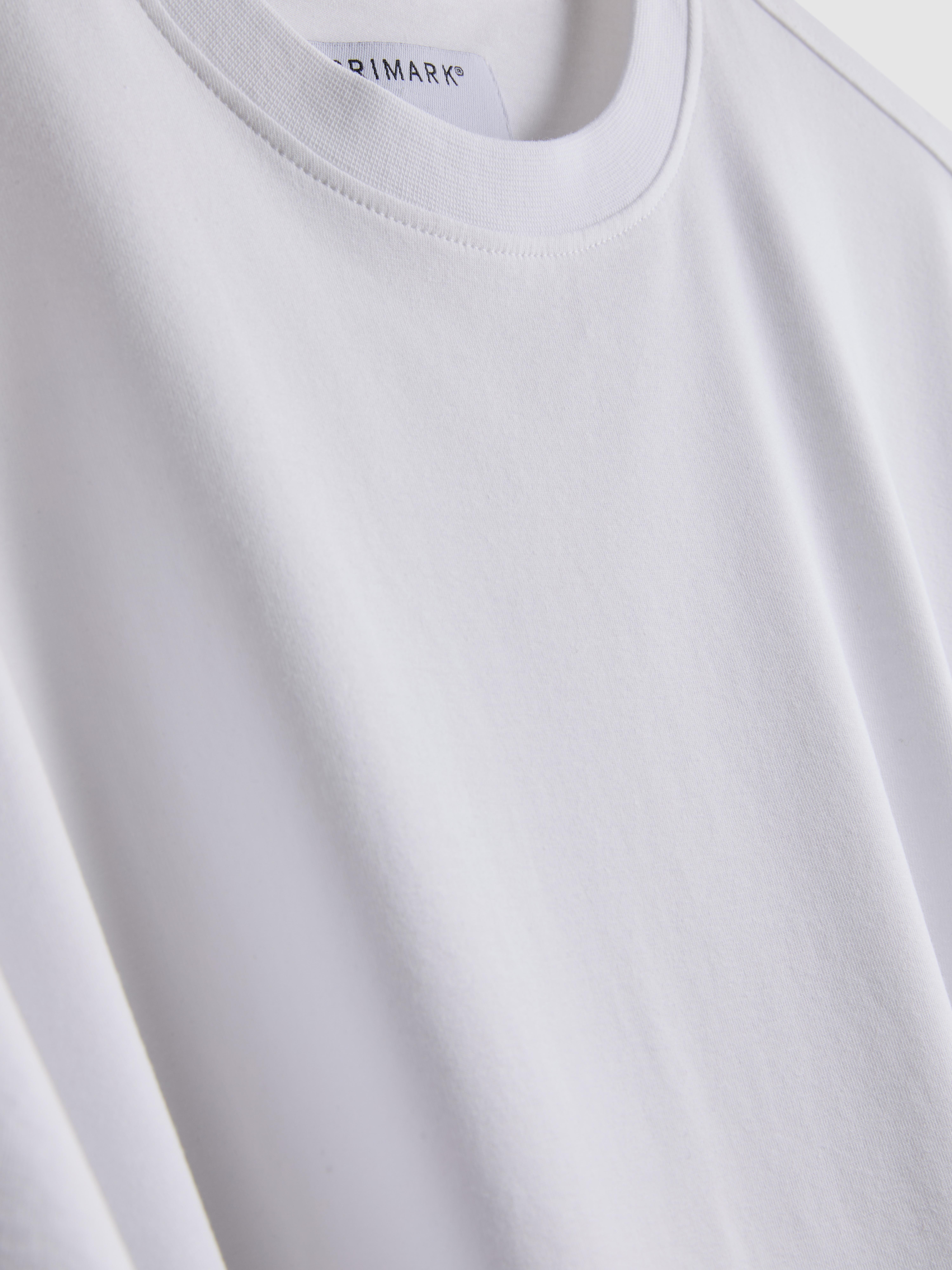 Men's White Slim-Fit Stretch Short-Sleeve T-Shirt