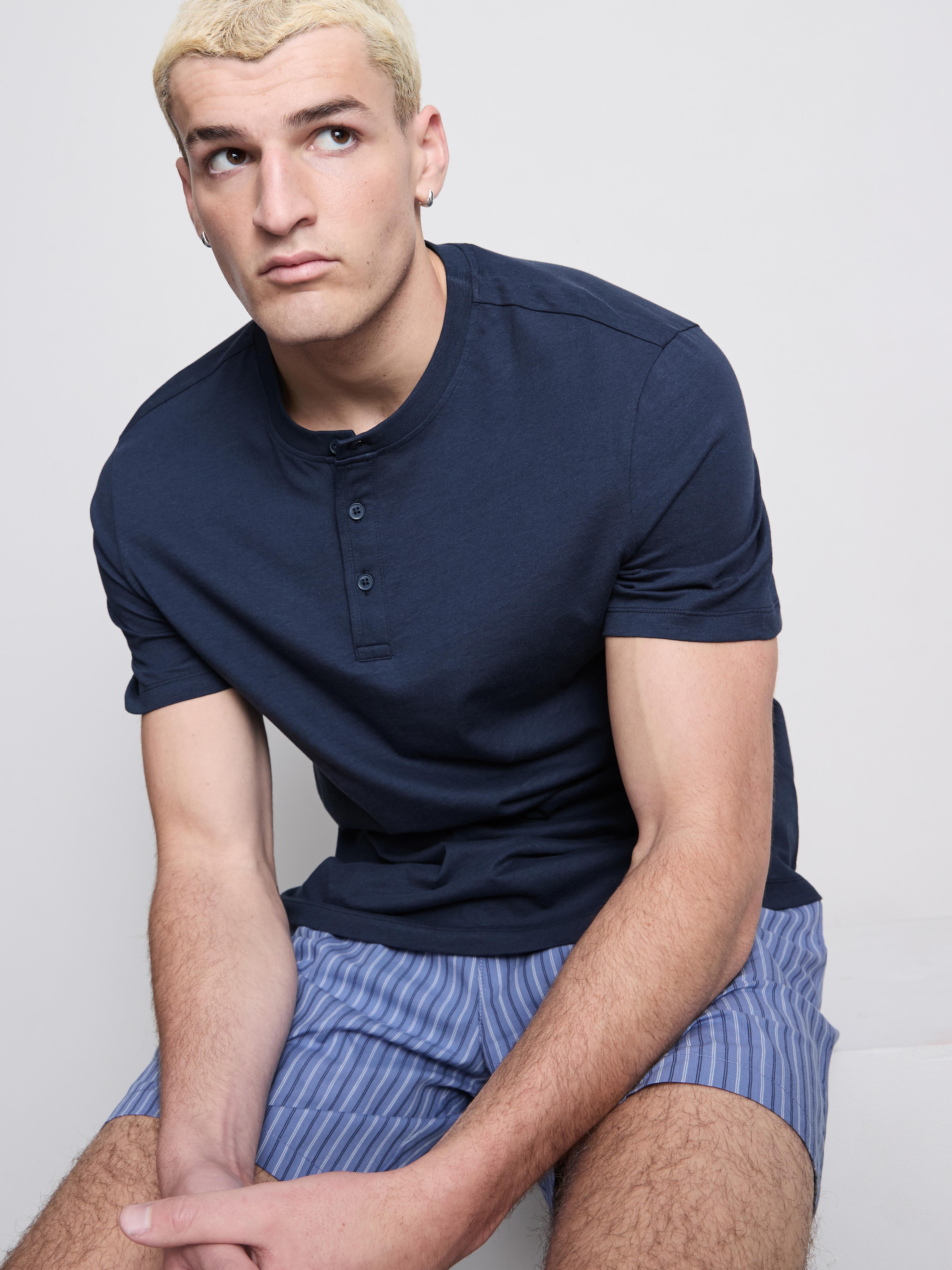 Pyjama short texturé