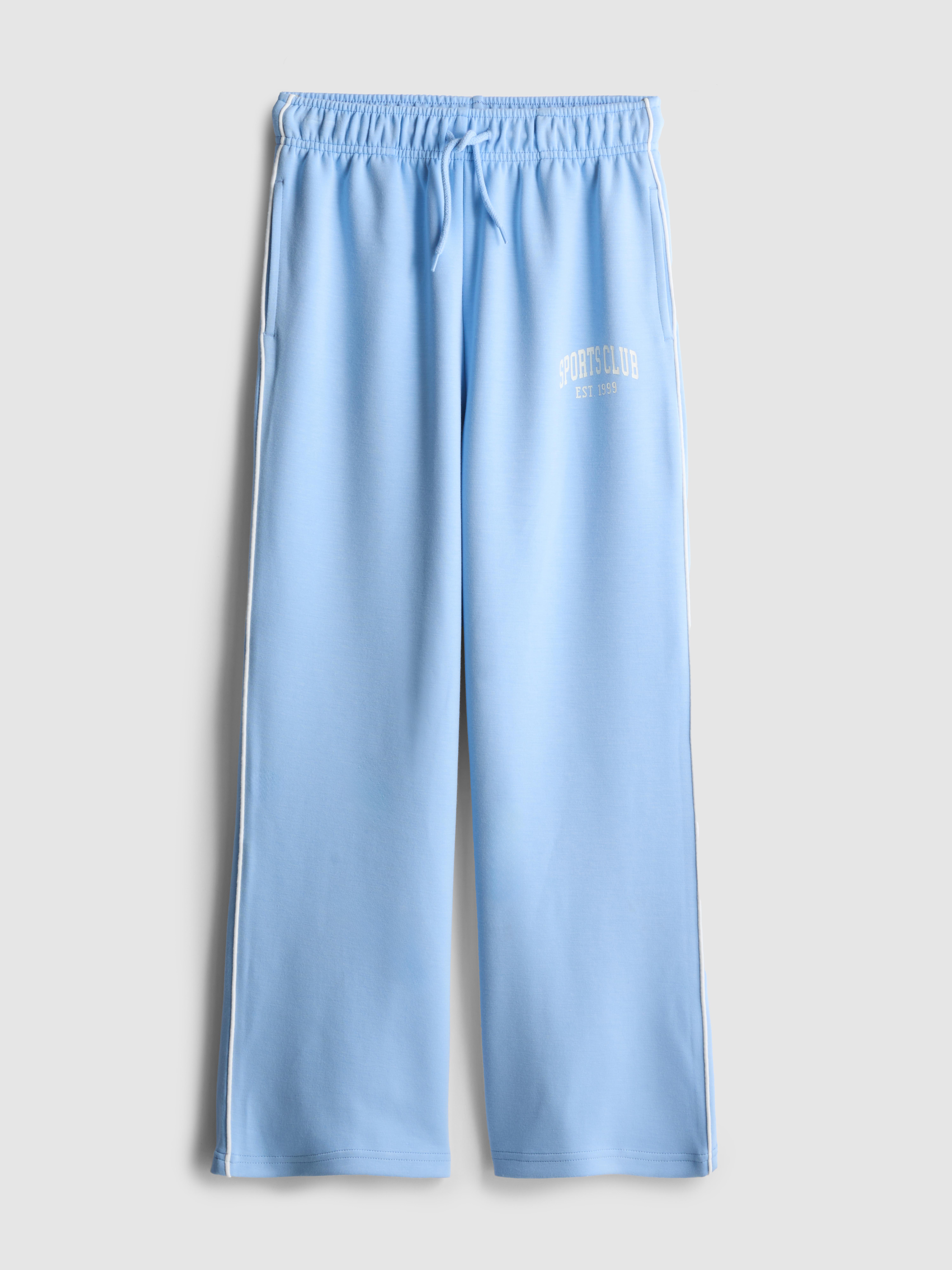 Girls Blue 7-15yrs | Active Straight-Leg Joggers