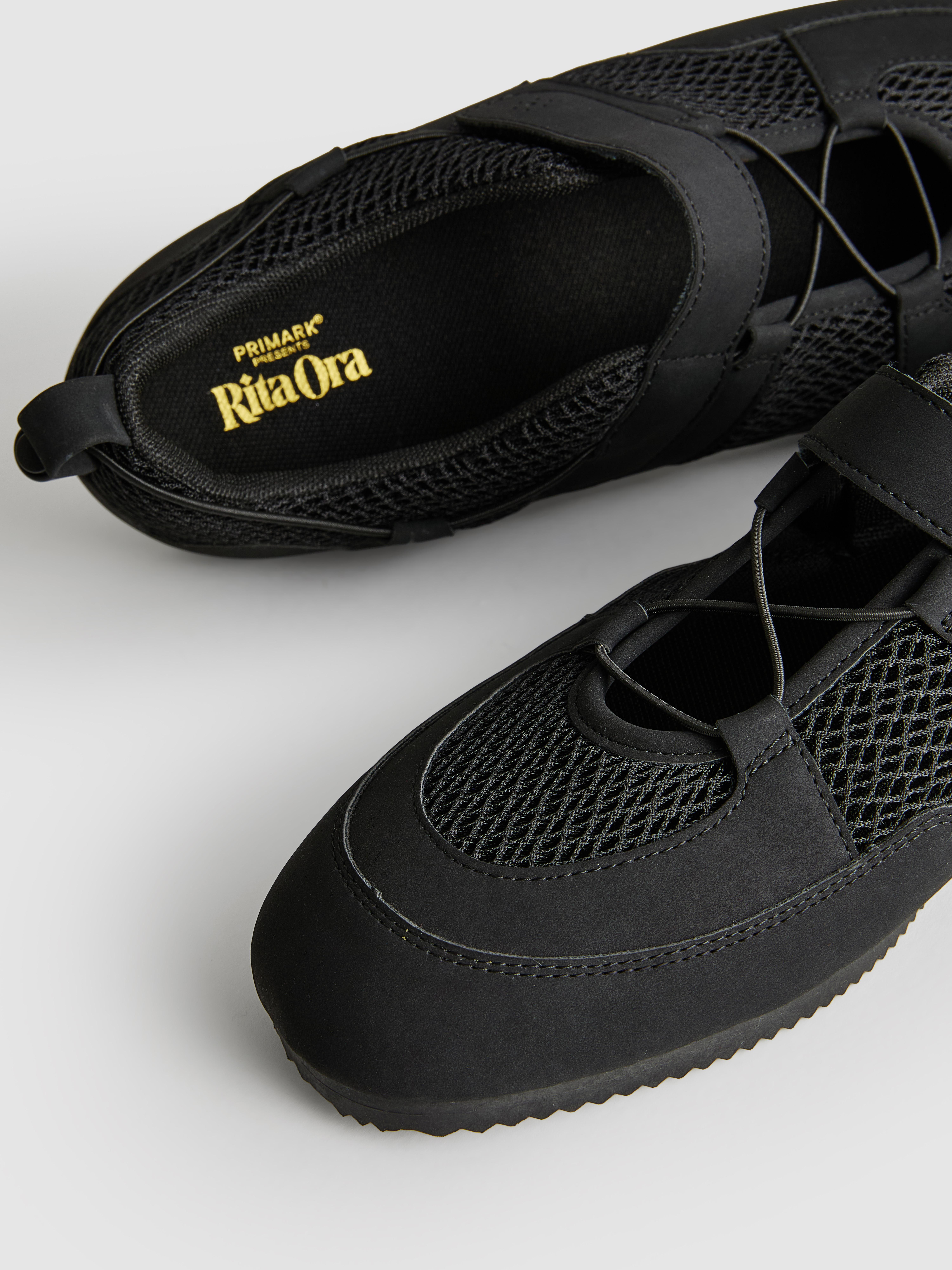 Women's Black Rita Ora Sneakerinas