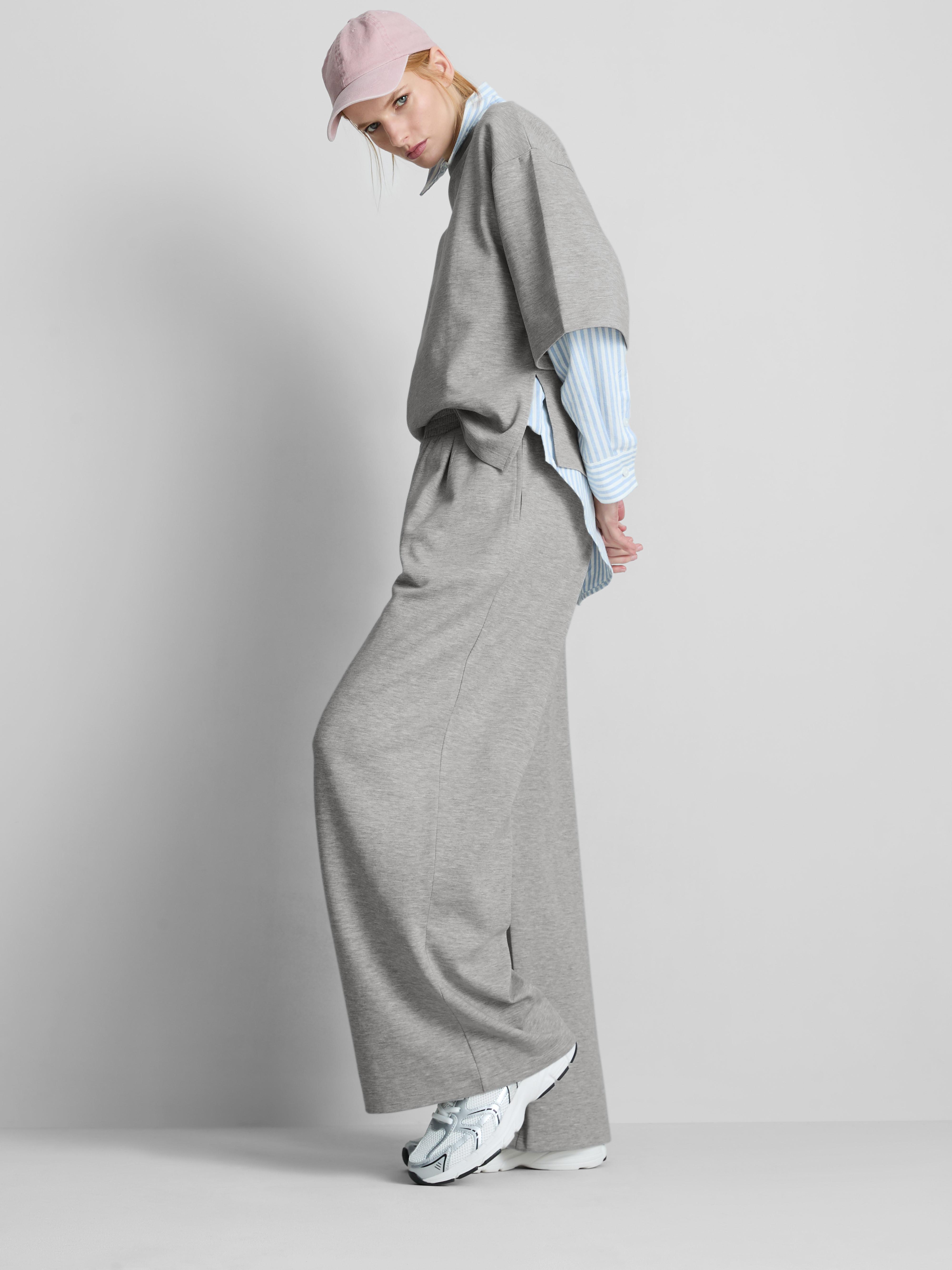 Bas de jogging large plissé riche en coton