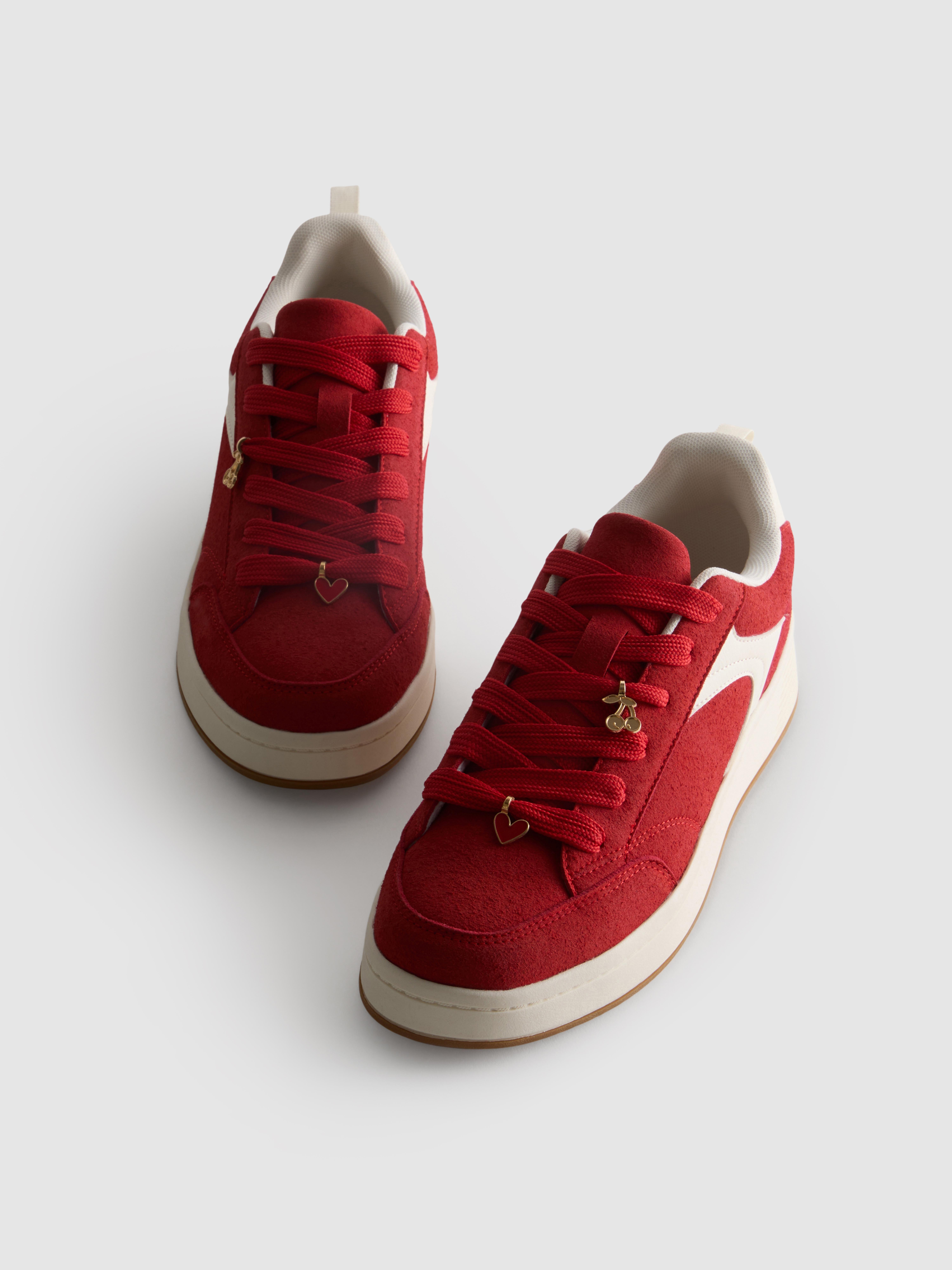 Charm Detail Skater Low-Top Sneakers