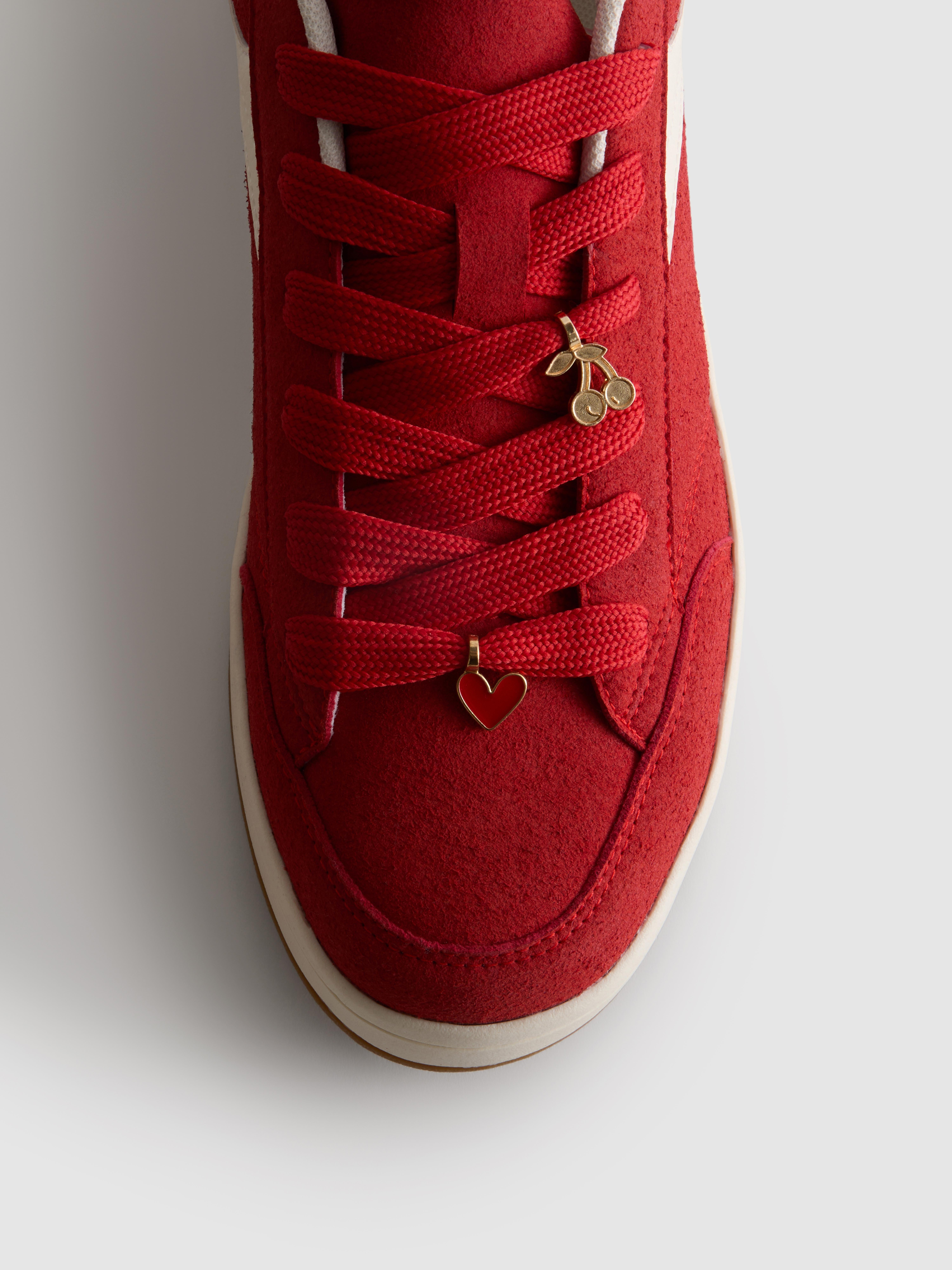 Charm Detail Skater Low-Top Sneakers