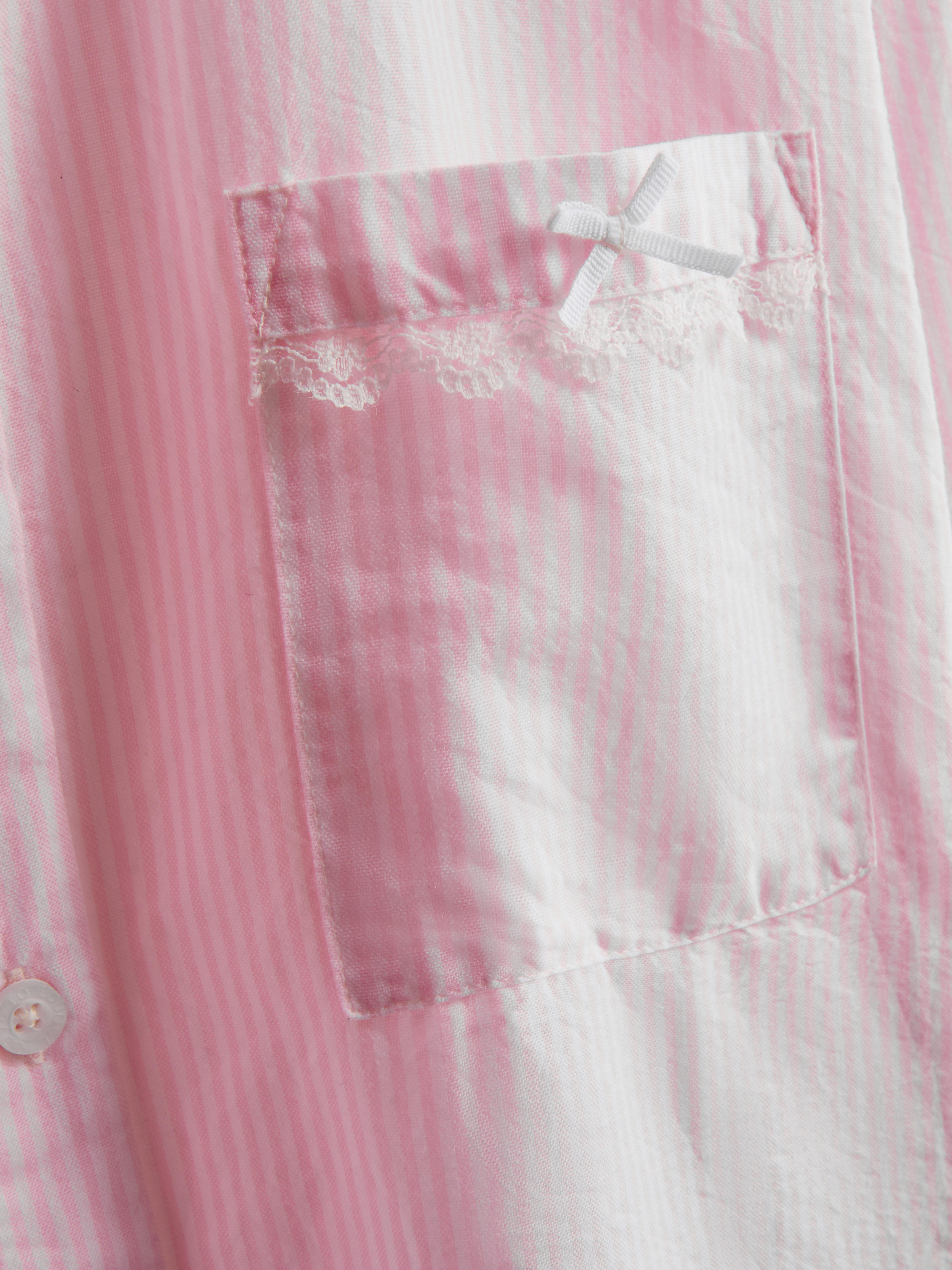 Woven Cotton Oxford Pajama Shirt