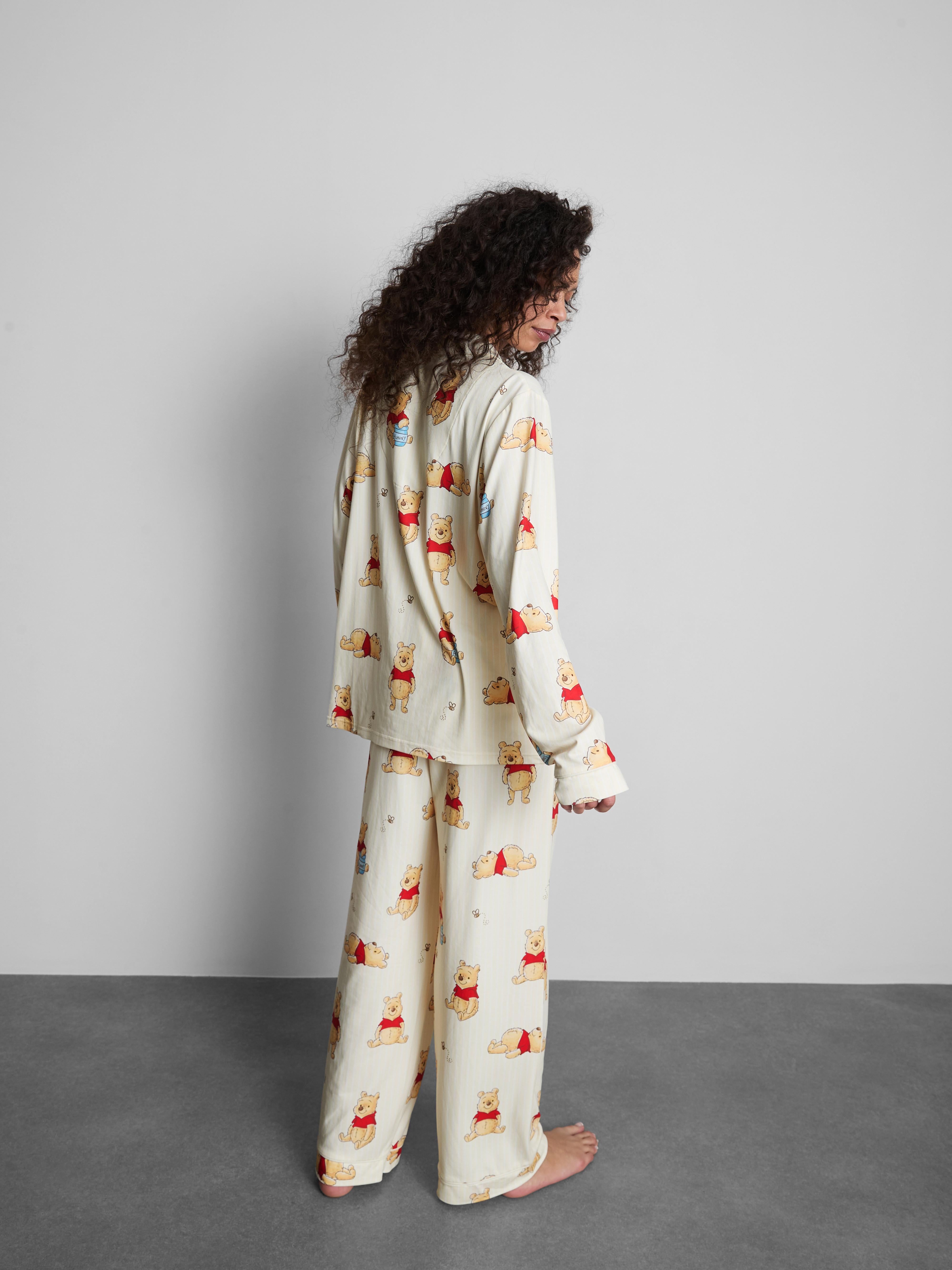 Women's Yellow Disney’s Winnie The Pooh Graphic Boyfriend Pajamas