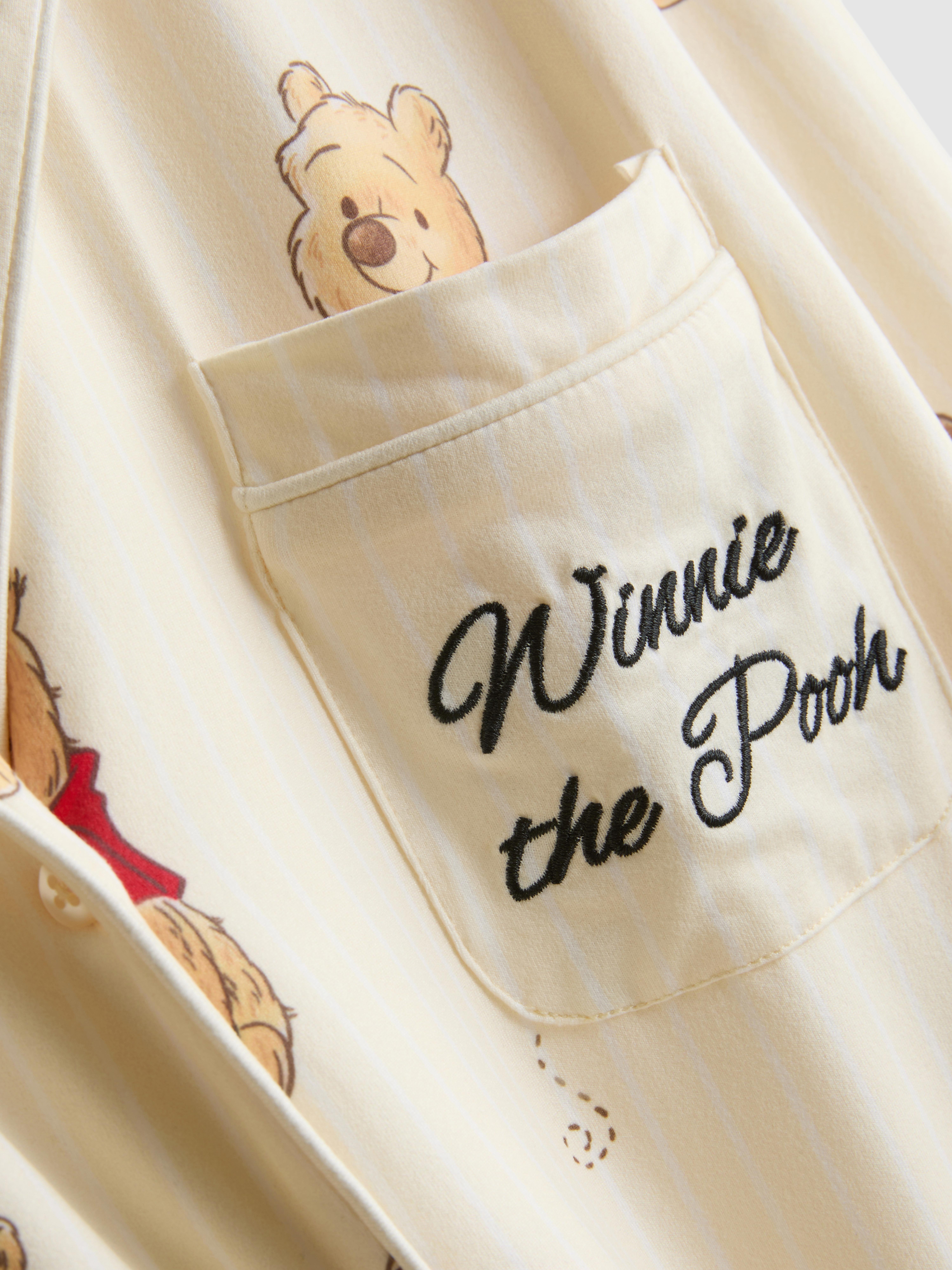 Women's Yellow Disney’s Winnie The Pooh Graphic Boyfriend Pajamas